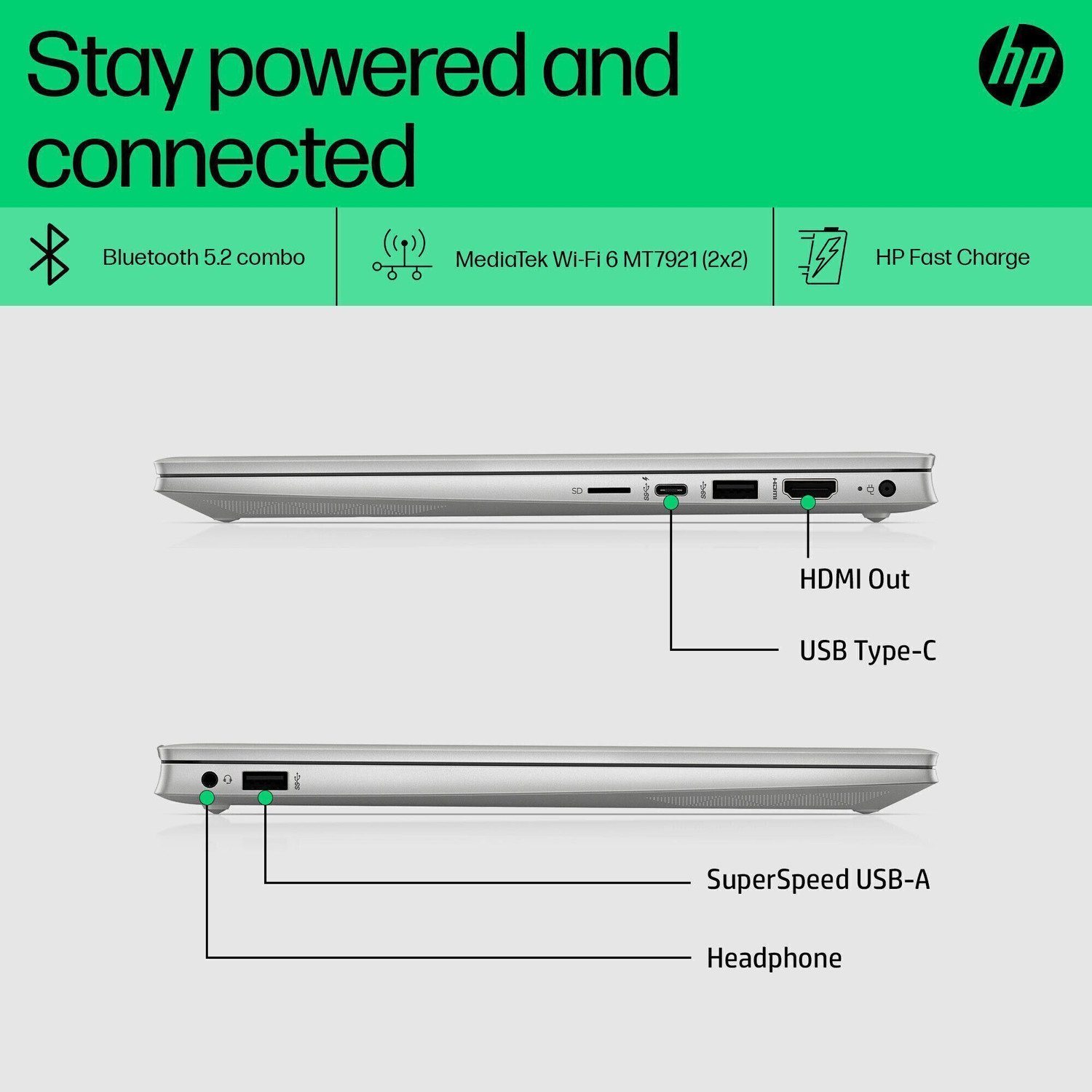 Image of HP Pavilion Intel Core i5 12th Gen 1235U - (16 GB /1 TB SSD /Windows 11 Home) 14-dv2153TU Thin and Light Laptop