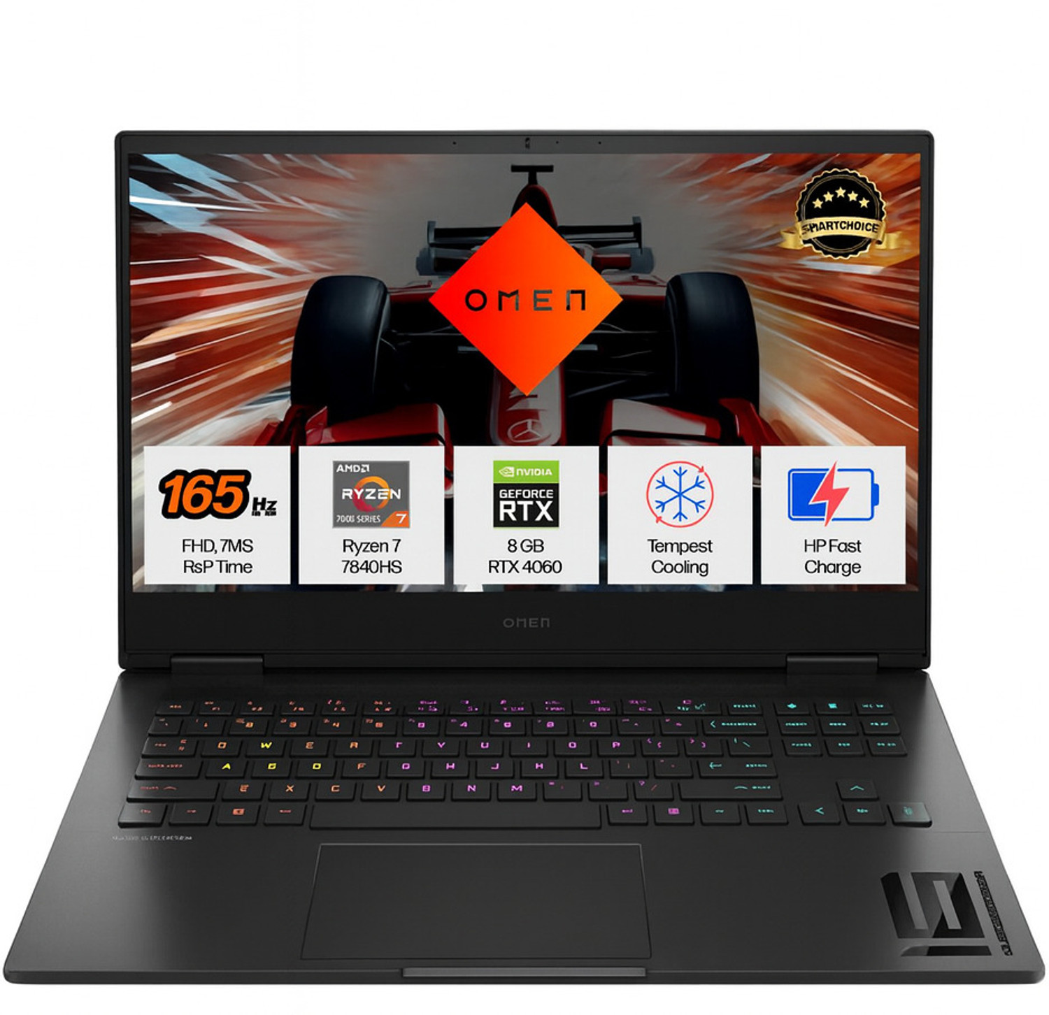 Image of HP AMD Ryzen 7 Octa Core 7th Gen - (16 GB /1 TB SSD /Windows 11 Home /8 GB Graphics) 16-xd0020AX Laptop