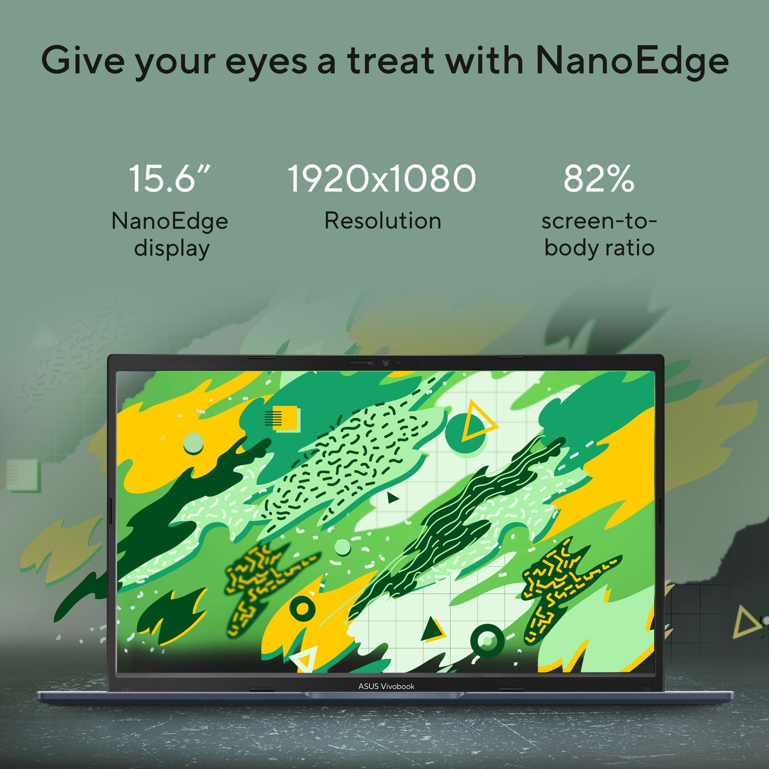 Image of ASUS Vivobook 15 (2025) with Office 2024 + M365 Basic*, AMD Ryzen 7 Octa Core 7730U - (16 GB /512 GB SSD /Windows 11 Home) M1502YA-BQ989WS Thin and Light Laptop