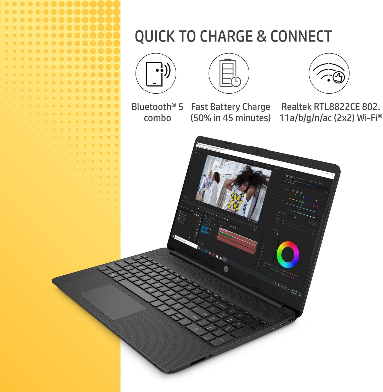 Image of HP Intel Core i3 11th Gen 1115G4 - (8 GB /256 GB SSD /Windows 11 Home) 15s-fq2670TU Thin and Light Laptop