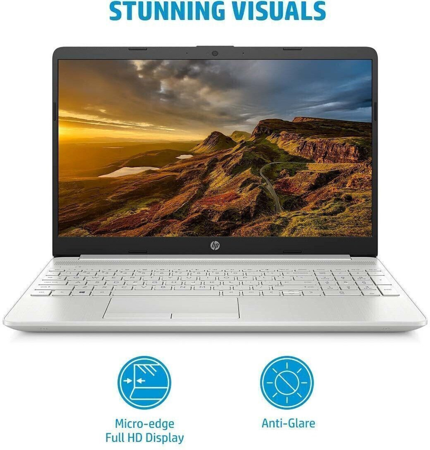 Image of HP 15s AMD Ryzen 3 Dual Core 3250U - (8 GB /256 GB SSD /Windows 11 Home) 15s-GY0501AU Thin and Light Laptop