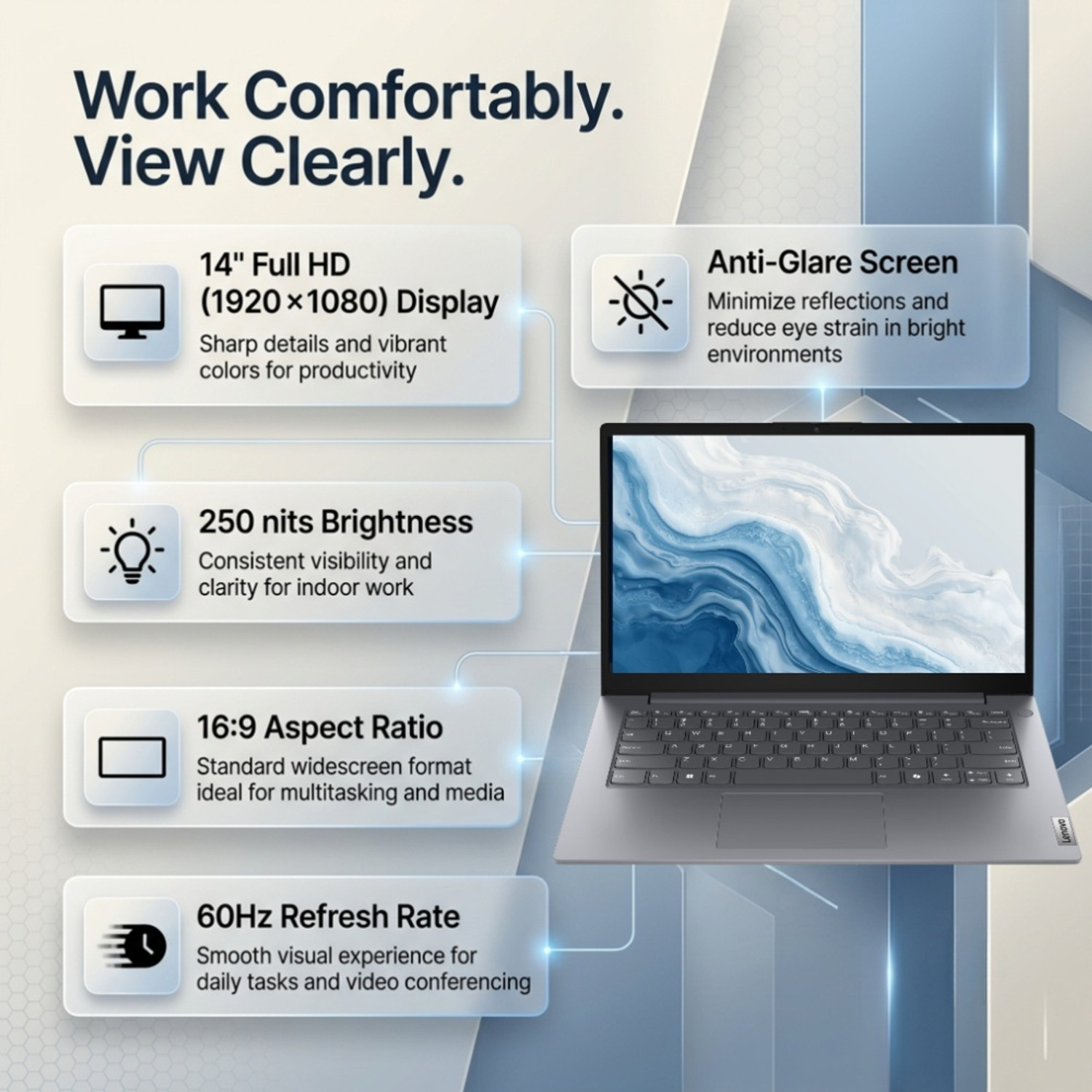 Image of Lenovo Intel Core i5 13th Gen 13420H - (8 GB /512 GB SSD /Windows 11 Home) 83GUA052IG Laptop