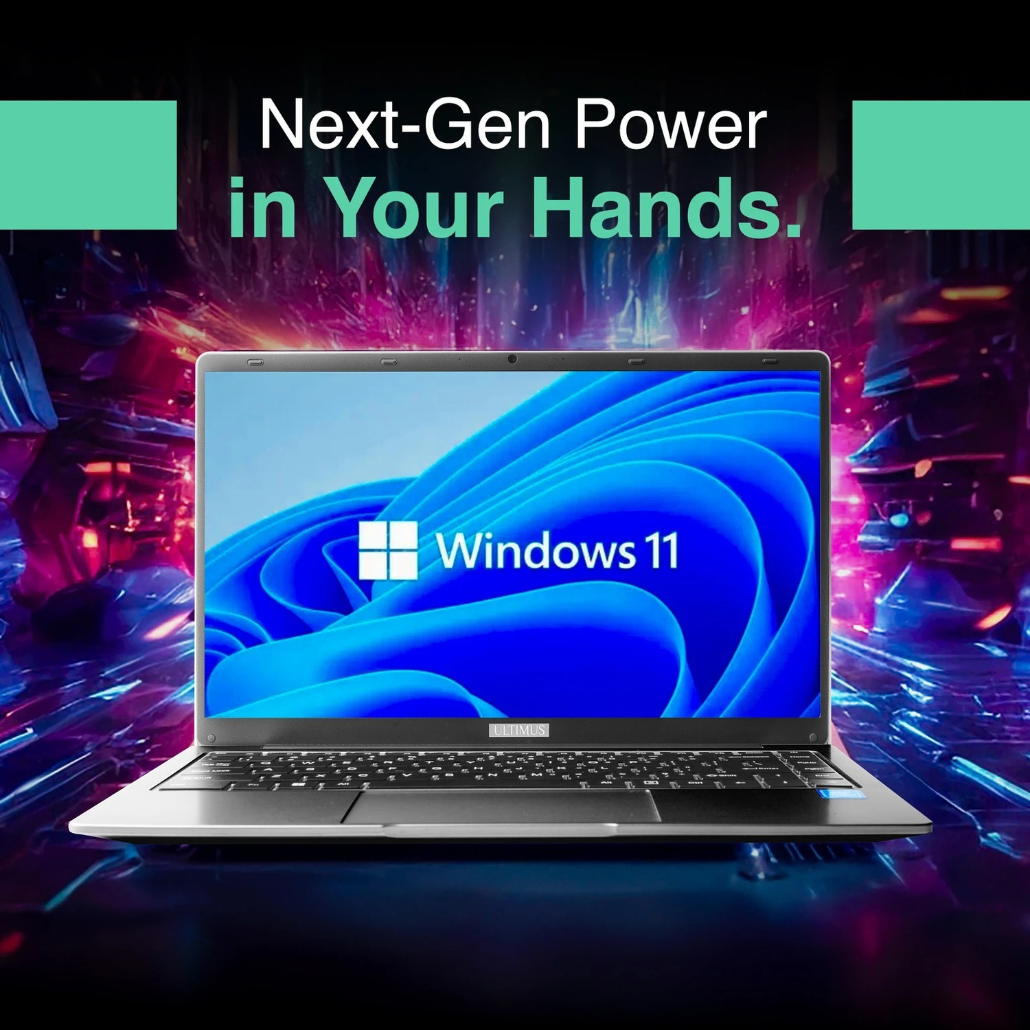 Image of Ultimus Apex Pro Intel Pentium Quad Core N4200 - (4 GB /128 GB SSD /128 GB EMMC Storage /Windows 11 Home) NU14U8INC54LS-SG Laptop