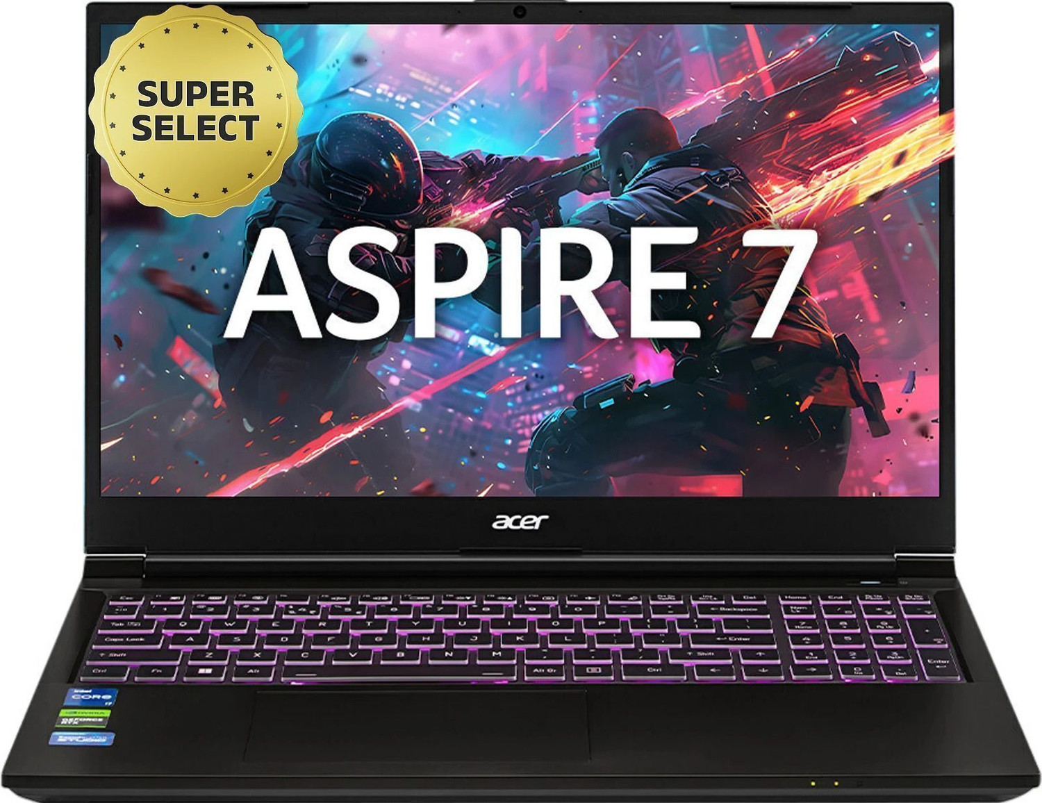 Image of Acer Aspire 7 Intel Core i5 13th Gen 13420H - (16 GB /512 GB SSD /Windows 11 Home /6 GB Graphics /NVIDIA GeForce RTX 3050) A715-79G Gaming Laptop