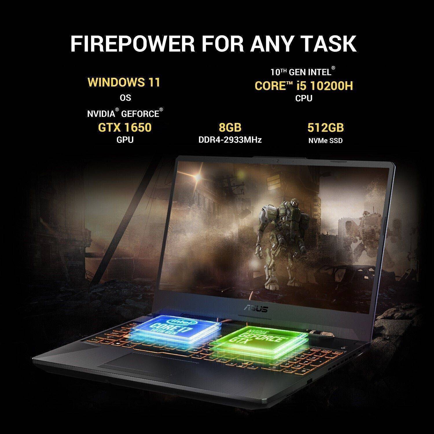 ASUS TUF Gaming F15 Intel Core i5 10th Gen 10200H - Image 3