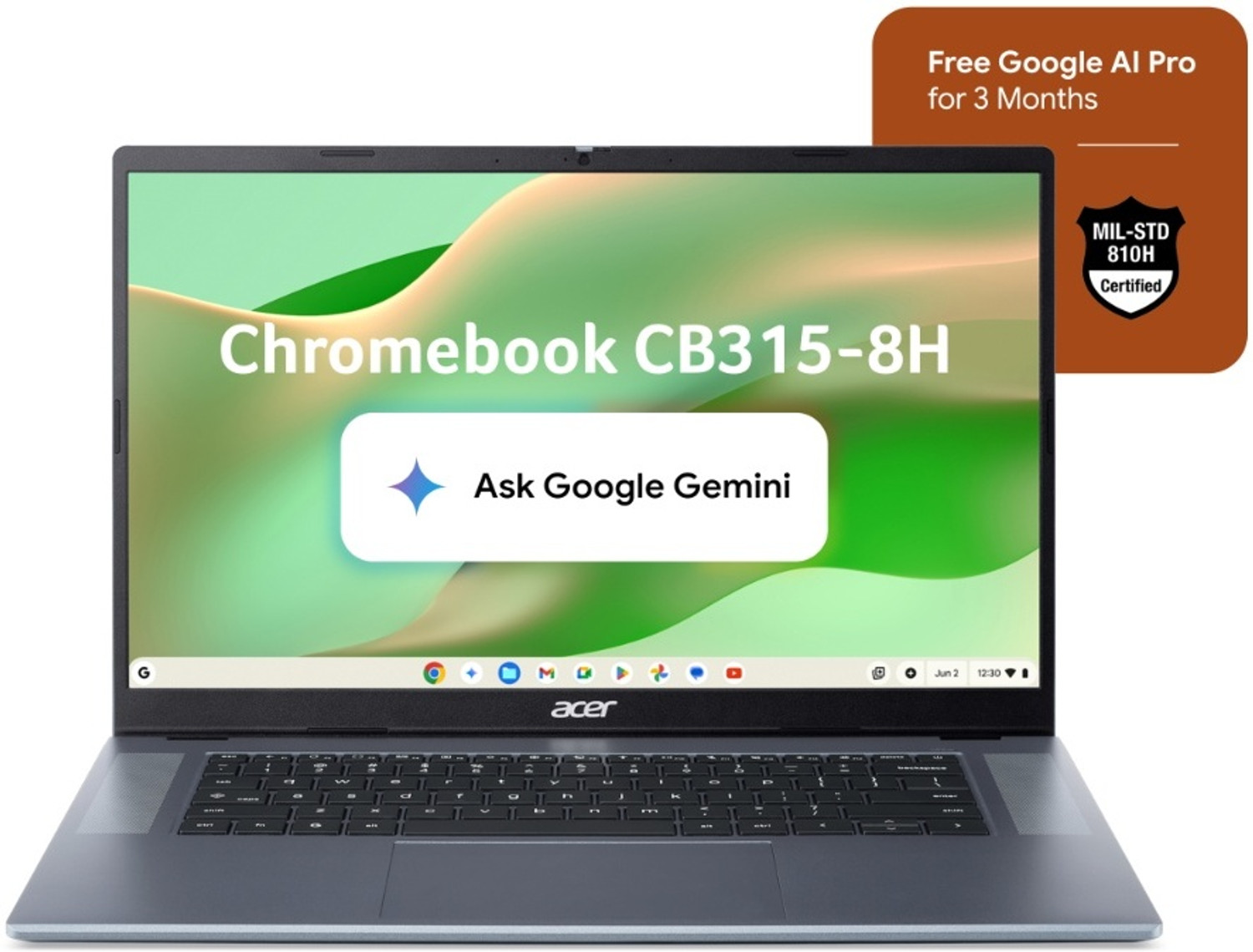 Image of Acer Chromebook MediaTek Kompanio 540 - (4 GB /64 GB EMMC Storage /Chrome OS) CB315-8H Chromebook