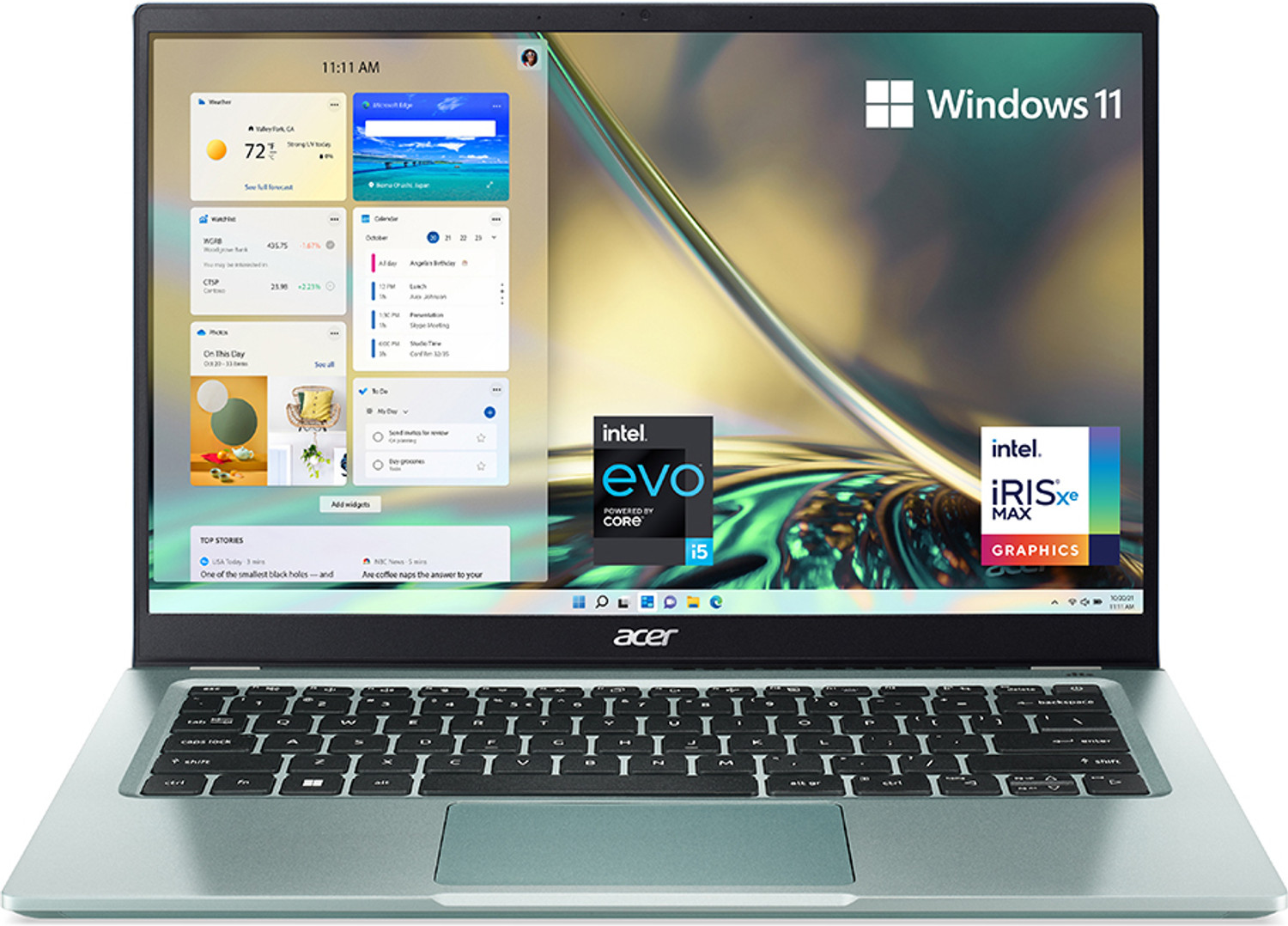 Image of Acer Swift 3 Intel EVO Intel Core i5 12th Gen 1240P - (8 GB /512 GB SSD /Windows 11 Home) SF314-512-52PP Thin and Light Laptop