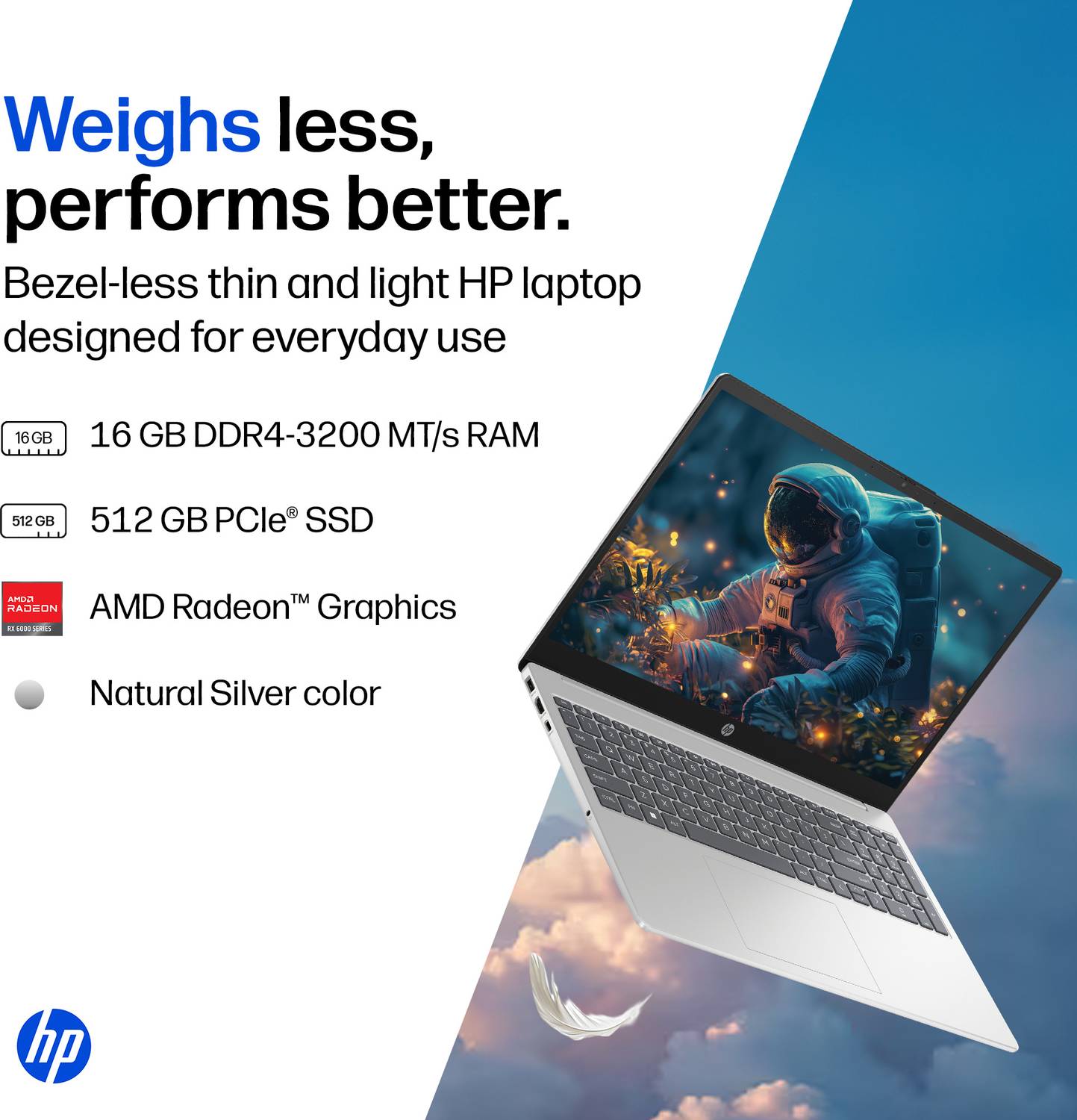 HP 15 AMD Ryzen 7 7730U 16GB 512GB SSD Laptop - Image 2
