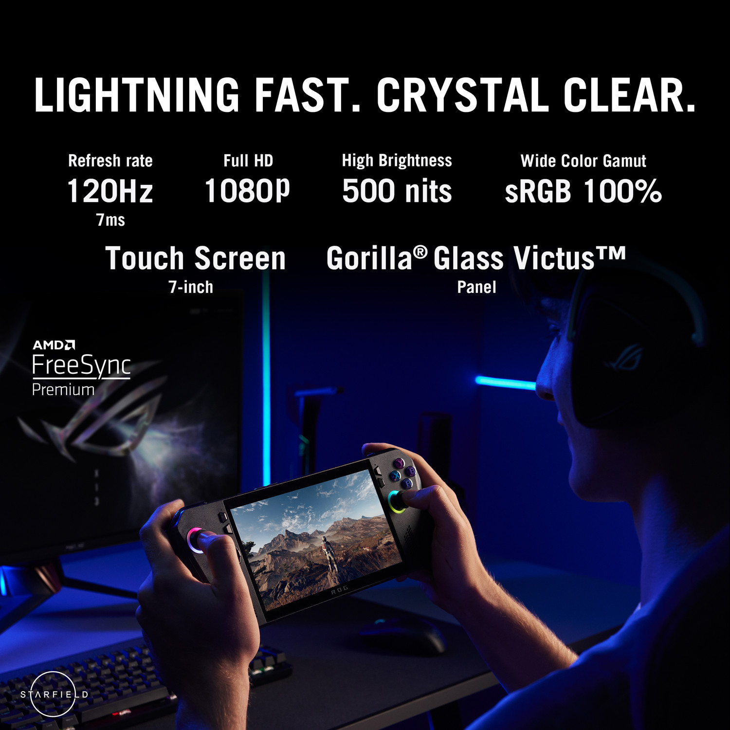 Image of ASUS ROG Ally X AMD Ryzen Z1 Octa Core Extreme - (24 GB /1 TB SSD /Windows 11 Home) RC72LA-NH021W Handheld Gaming PC