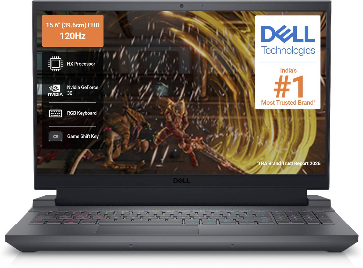 DELL G15 Intel Core i5 13th Gen 13450HX - (16 GB/512 GB SSD/Windows 11 Home/6 GB Graphics/NVIDIA GeForce RTX 3050/165 Hz) 5530 Gaming Laptop