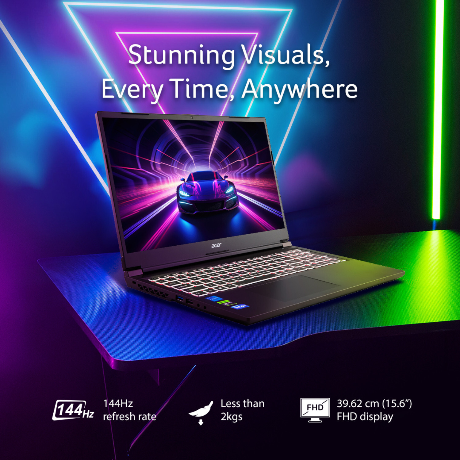Image of Acer Aspire 7 Intel Core i7 13th Gen 13620H - (16 GB /1 TB SSD /Windows 11 Home /6 GB Graphics /NVIDIA GeForce RTX 3050 /144 Hz) A715-79G Gaming Laptop