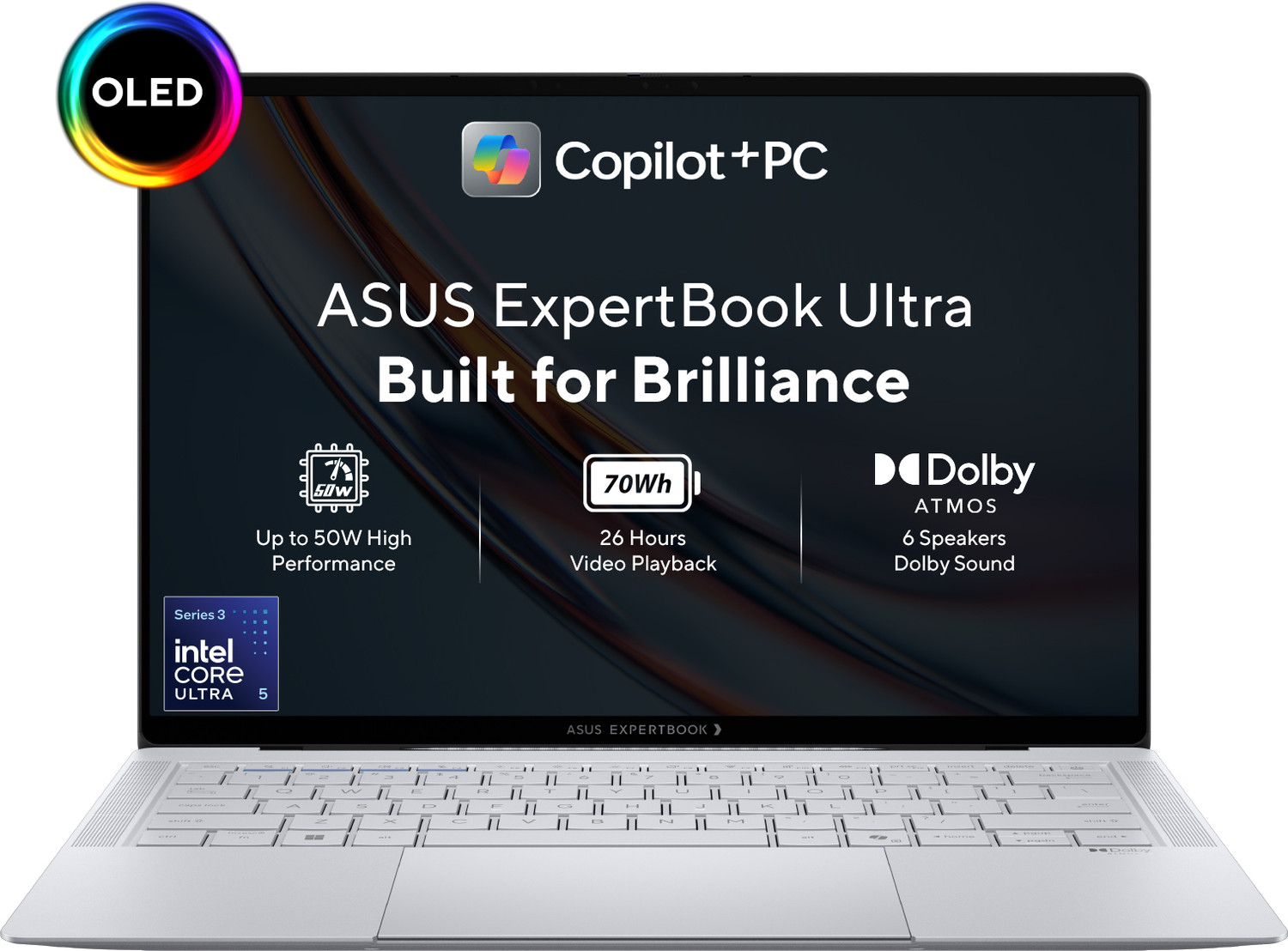 Image of ASUS ExpertBook Ultra Copilot+ PC Intel Core Ultra 5 Series 3 325H - (16 GB /512 GB SSD /Windows 11 Home) B9406CAA-TG1334WS Thin and Light Laptop