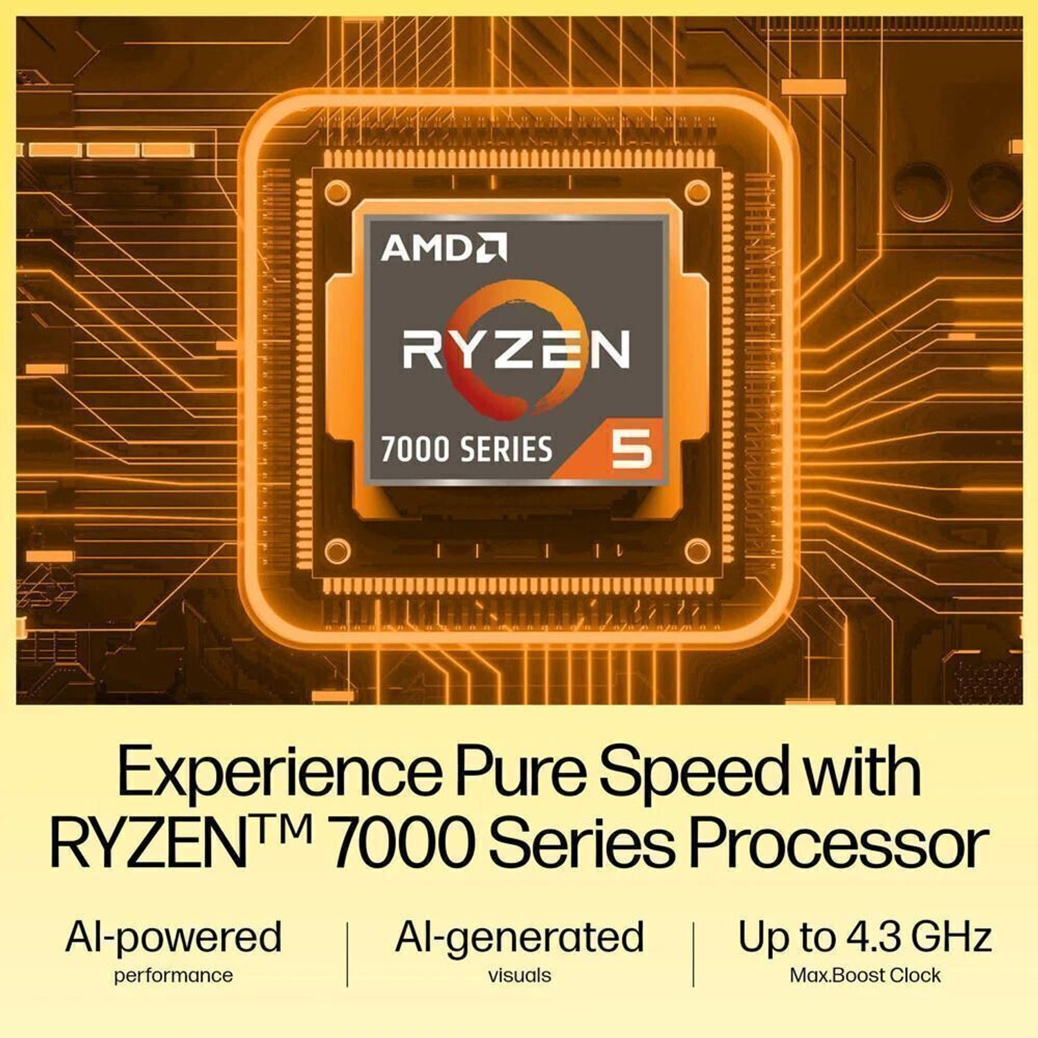 Image of HP AMD Ryzen 5 Quad Core 7520U - (8 GB /512 GB SSD /Windows 11 Home) 15-fc0155AU Thin and Light Laptop