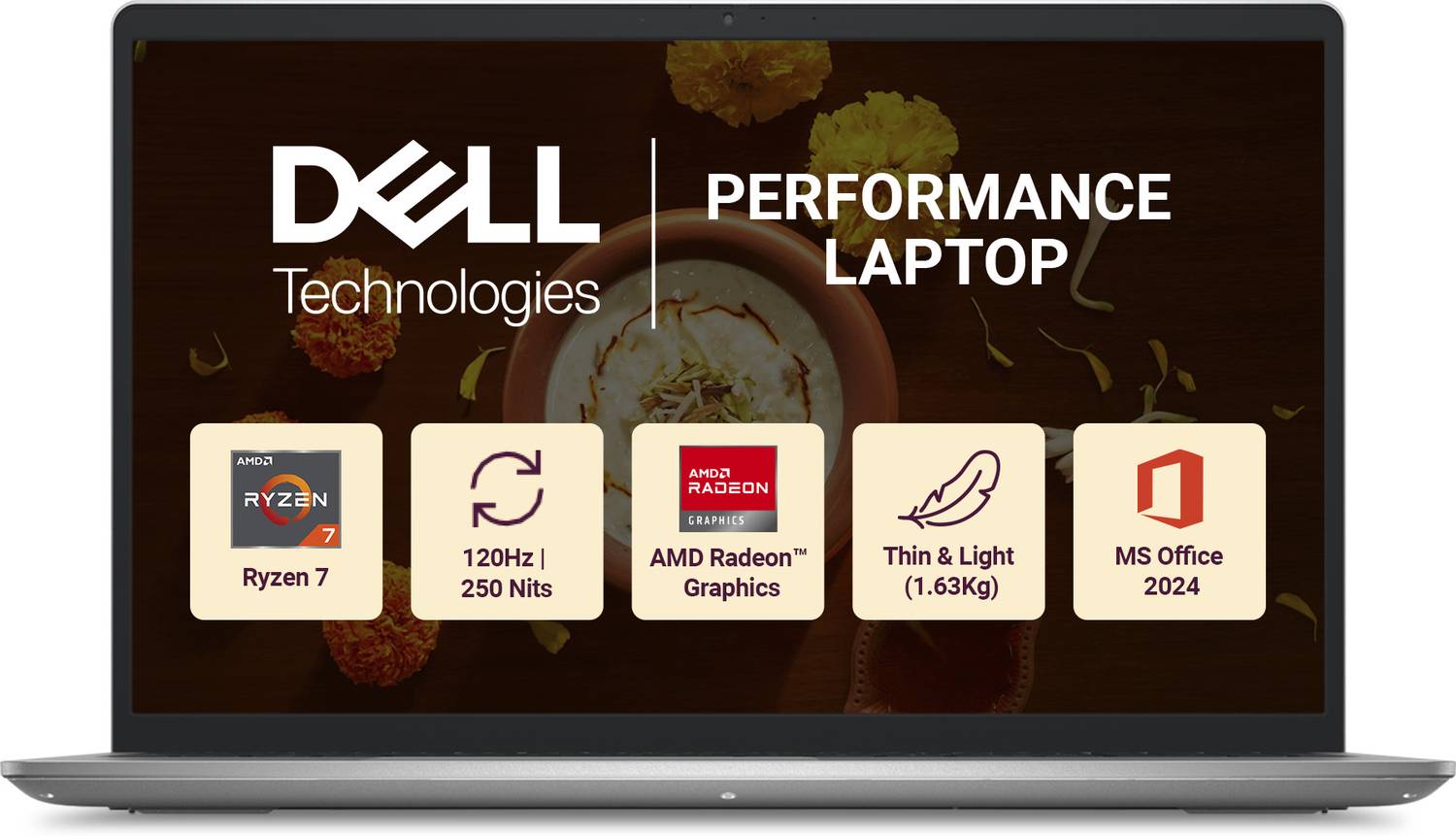 DELL 15 AMD Ryzen 7 Octa Core 7730U - (16 GB/512 GB SSD/Windows 11