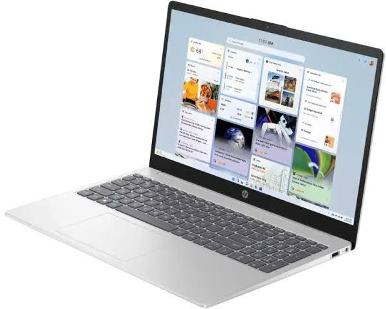 Image of HP 15 Intel Core 5 14th Gen 120U - (8 GB /512 GB /512 GB SSD /Windows 11 Home) 15-FD0884TU Thin and Light Laptop (15.6 inch, Silver, 1.59 kg, With MS Office)