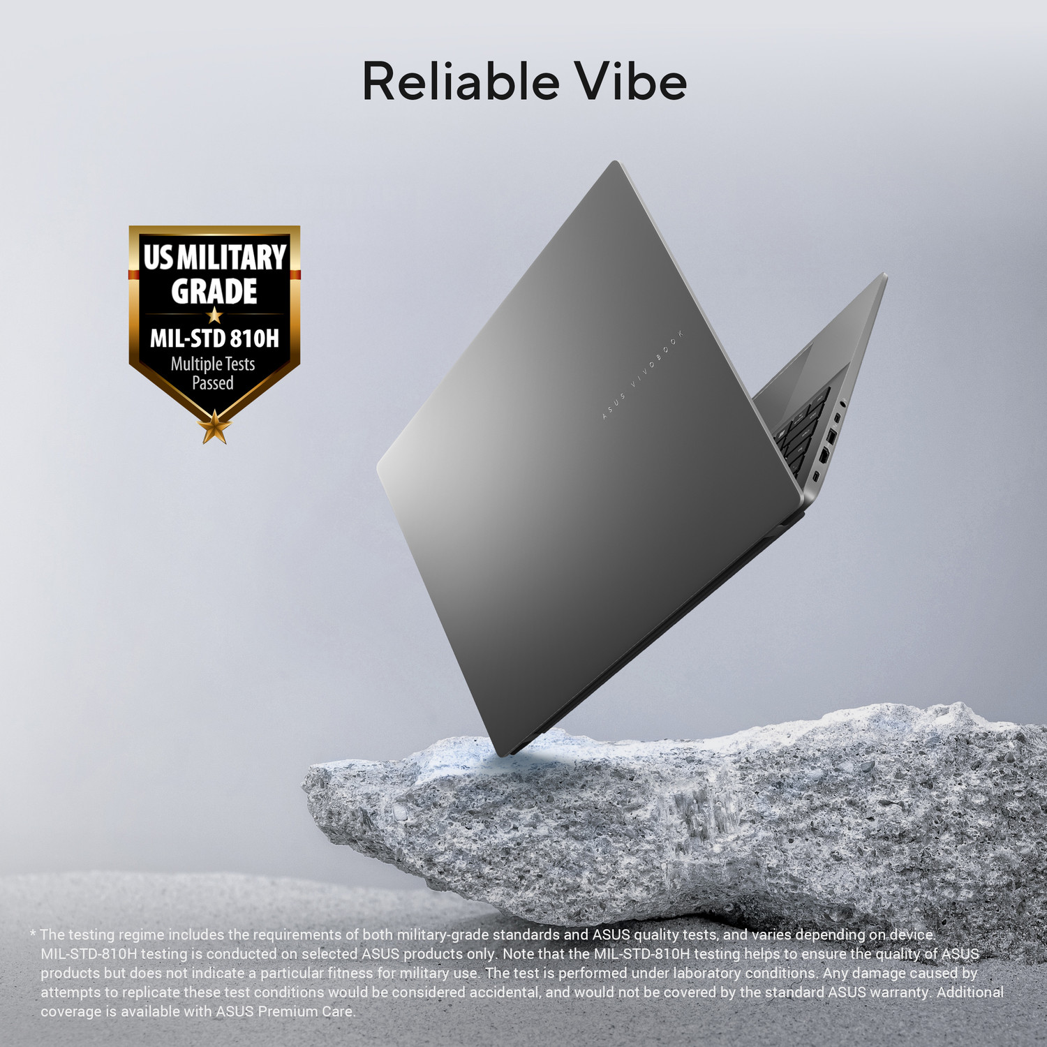Image of ASUS Vivobook S14 (2026) with Metallic Design, Gaming Grade CPU AMD Ryzen 5 220 - (16 GB /512 GB SSD /Windows 11 Home) M3407HA-LY135WS Thin and Light Laptop