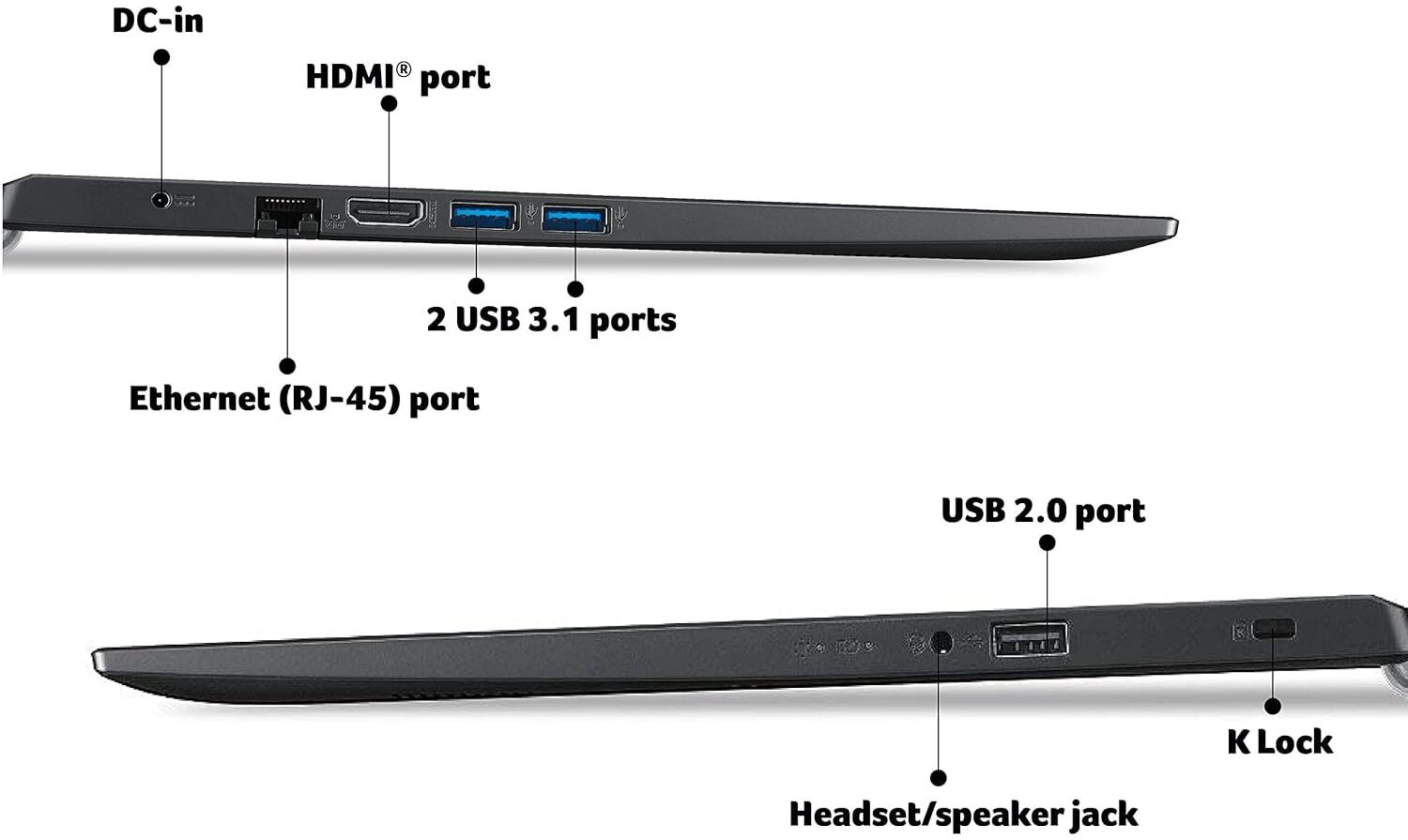 Image of Acer Extensa 15 Intel Core i3 11th Gen 1115G4 - (8 GB /512 GB SSD /Windows 11 Home) EX215-54 Thin and Light Laptop