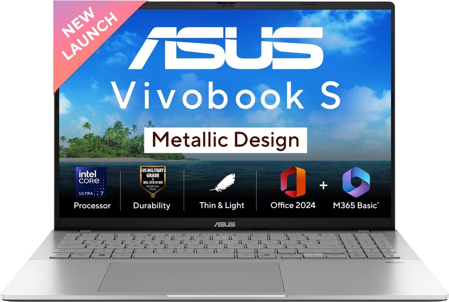 ASUS Vivobook S16 2025 Intel Core Ultra 7 255H 16GB 512GB SSD - Image 1