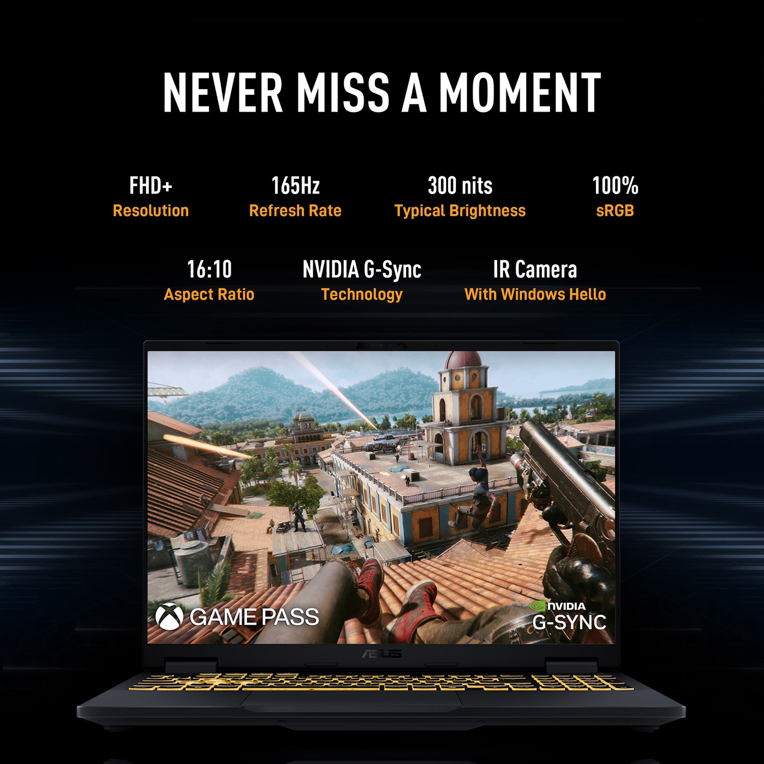 Image of ASUS TUF Gaming F16 (2025) with Office 2024 + M365 Basic* Intel Core i5 13th Gen 13450HX - (16 GB /1 TB SSD /Windows 11 Home /8 GB Graphics /NVIDIA GeForce RTX 5050 /165 Hz) FX608JH-RV057WS Gaming Laptop