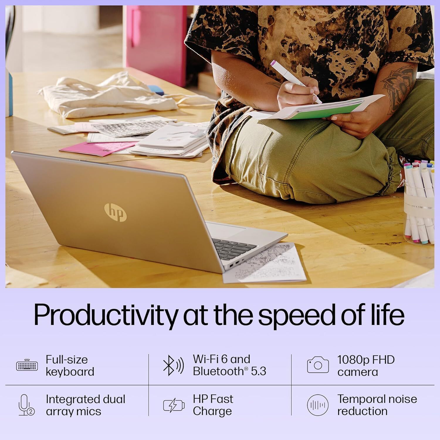 Image of HP (2024) Intel Core i3 12th Gen 1215U - (8 GB /512 GB SSD /Windows 11 Home) 15-fd0061TU Thin and Light Laptop