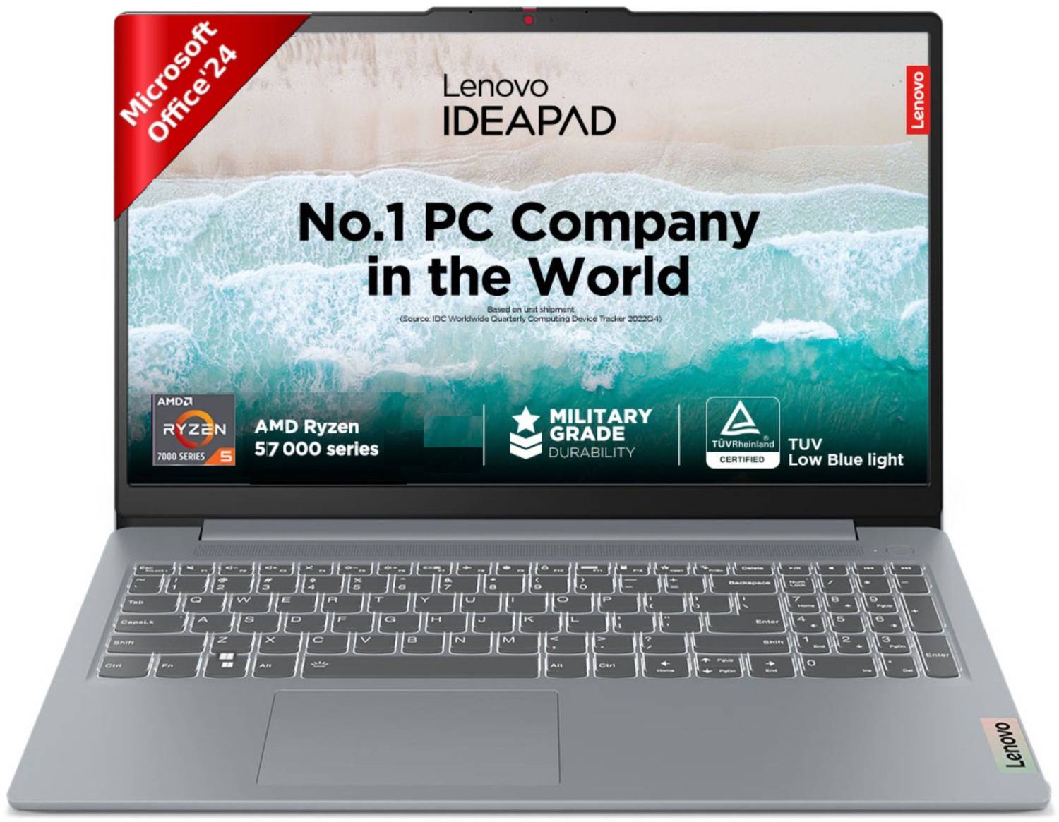 Lenovo IdeaPad Slim 3 with 1Yr ADP AMD Ryzen 5 Quad Core 7520U -