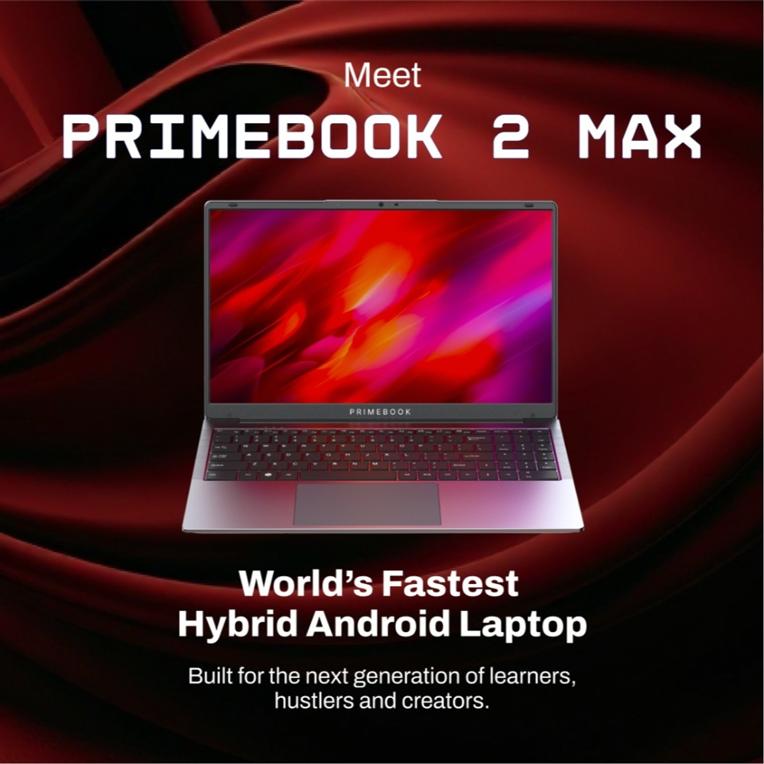 Image of Primebook 2 Max (2026) in-Built AI MediaTek Helio G99 (MT8781) - (8 GB /128 GB /Android 15) PBG9915128#4278C Laptop