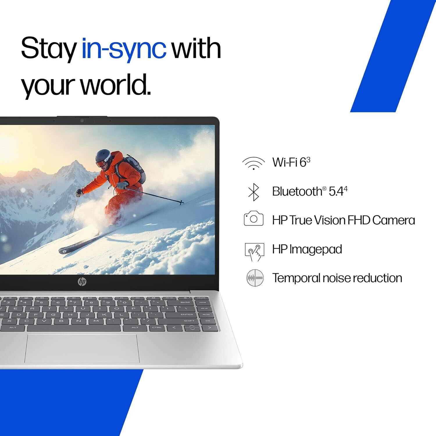 Image of HP (i5 14th Gen) Intel Core 5 - (16 GB /512 GB SSD /Windows 11 Home) 14-ep0385TU Laptop