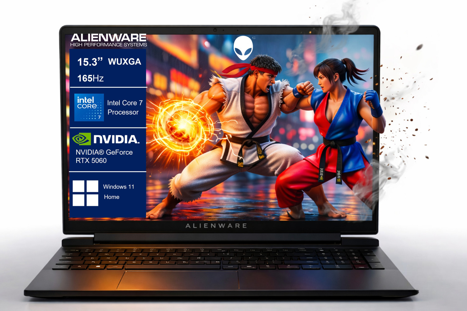 Image of DELL Alienware 15 Intel Core 7 14th Gen 240H - (16 GB /512 GB SSD /Windows 11 Home /8 GB Graphics /NVIDIA GeForce RTX 5060 /165 Hz) Alienware 15 Gaming Laptop