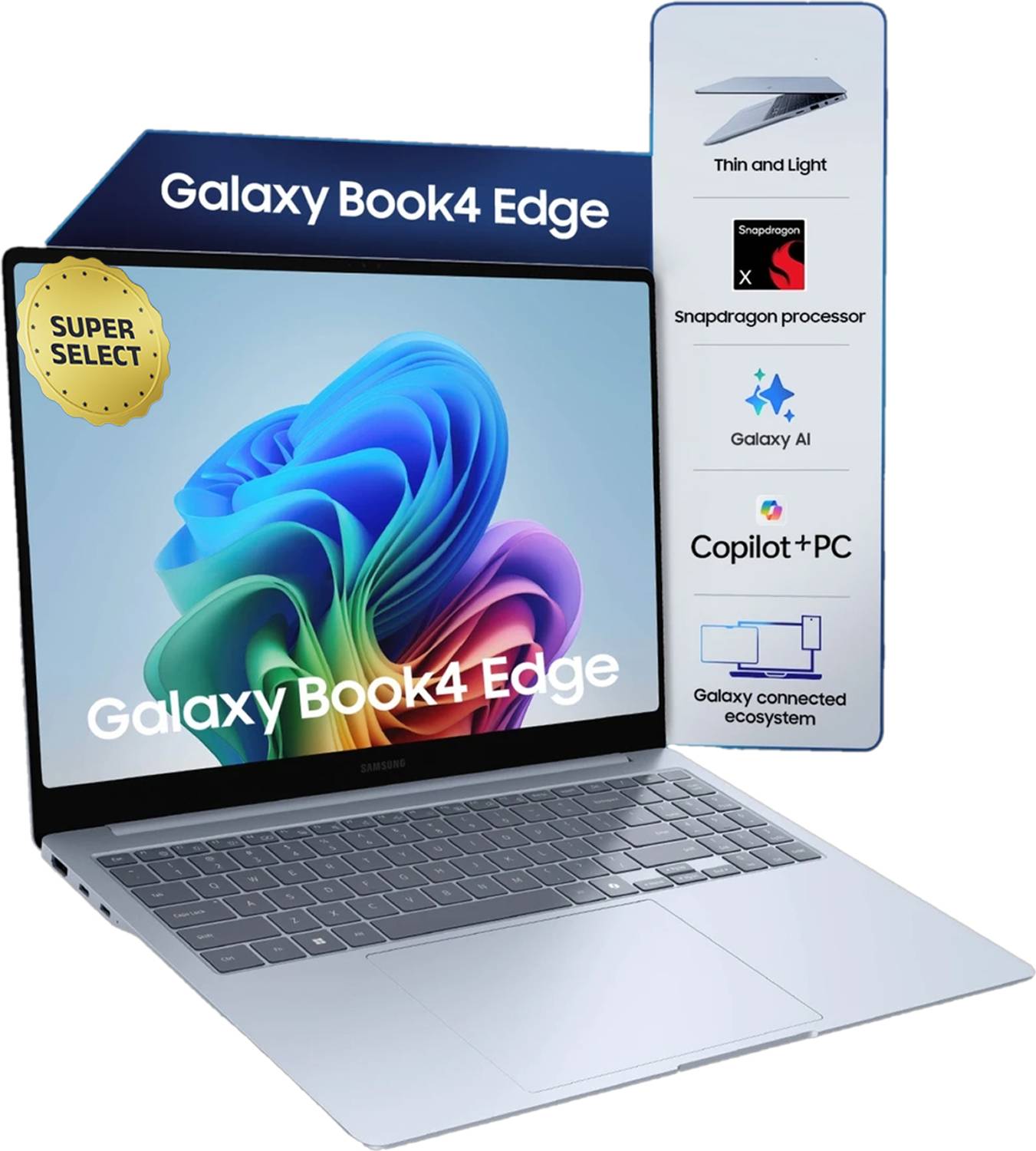 Samsung Galaxy Book4 Edge 16GB/512GB SSD Laptop - Image 1