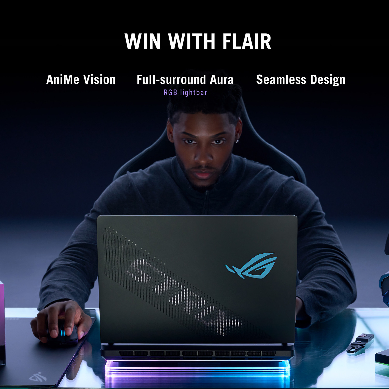 Image of ASUS ROG Strix SCAR 18 (2025) AI PC with Office 2024 + M365 Basic* Intel Core Ultra 9 275HX - (64 GB /2 TB SSD /Windows 11 Home /24 GB Graphics /NVIDIA GeForce RTX 5090 /240 Hz /175 W) G835LX-SA187WS Gaming Laptop
