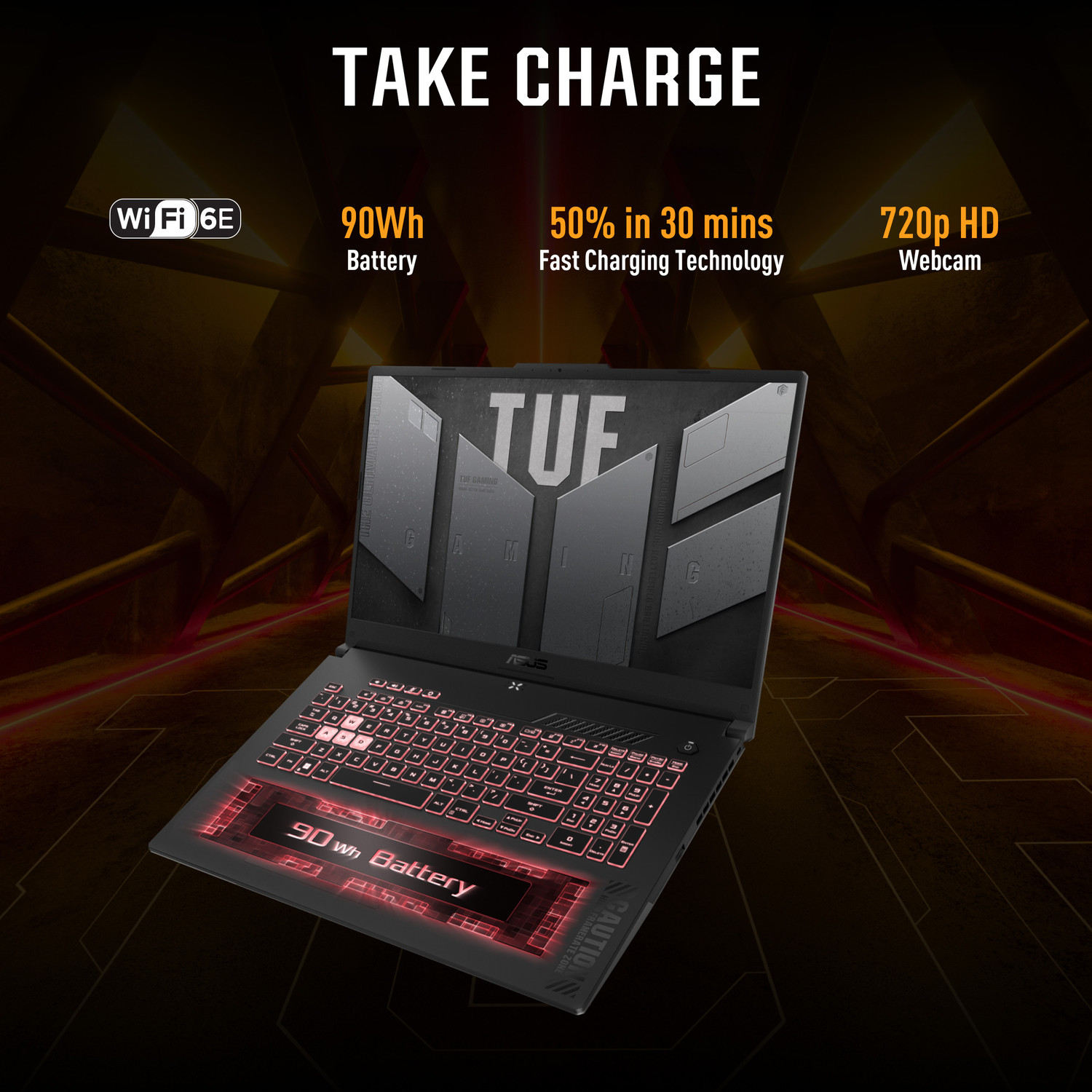 Image of ASUS TUF Gaming A15 AMD Ryzen 7 Octa Core 7435HS - (16 GB /512 GB SSD /Windows 11 Home /8 GB Graphics /NVIDIA GeForce RTX 4060) FA507NVR-LP104WS Gaming Laptop