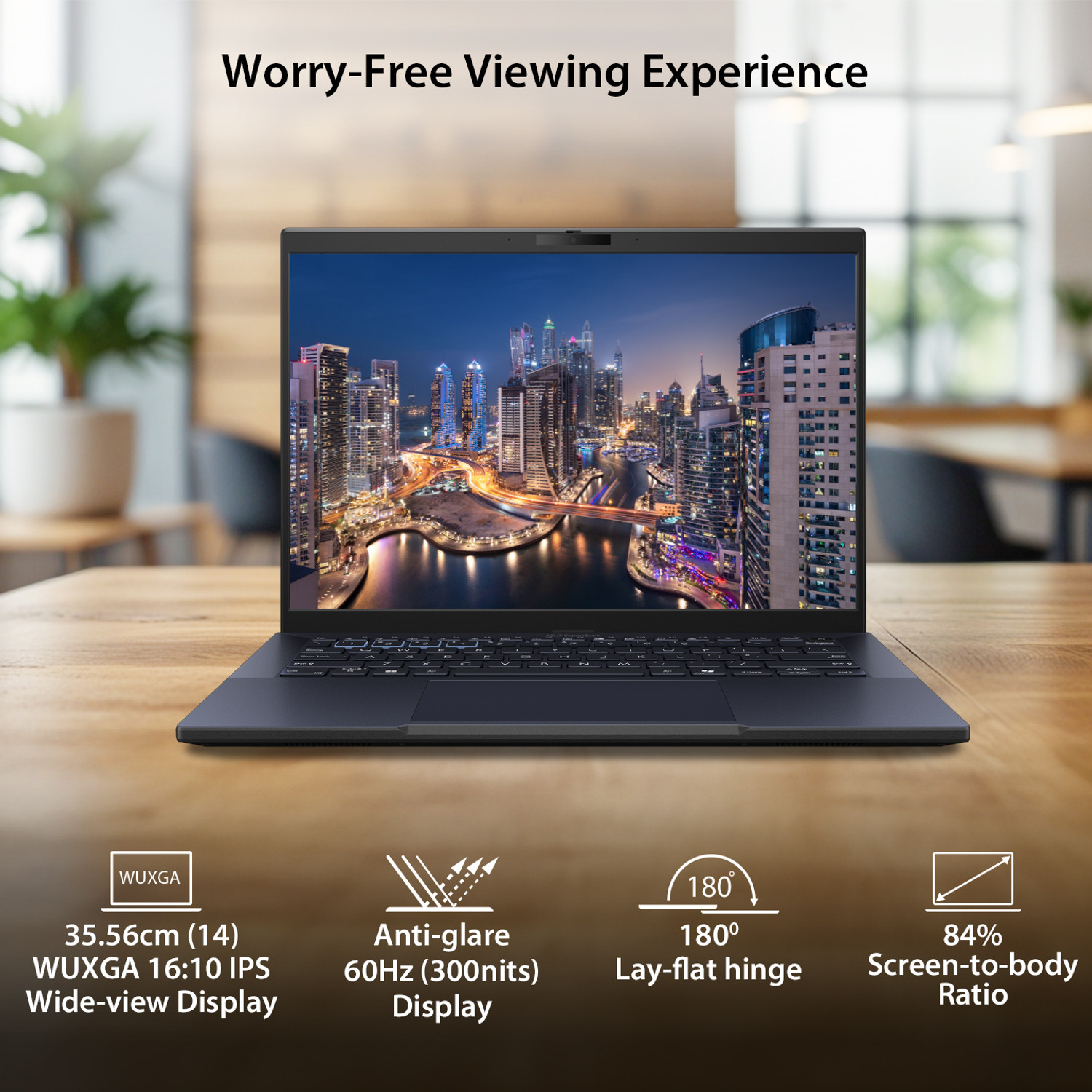 Image of ASUS Intel Core i5 13th Gen 1335U - (16 GB /512 GB SSD /Windows 11 Pro) B3404CVAB-Q50884X Thin and Light Laptop