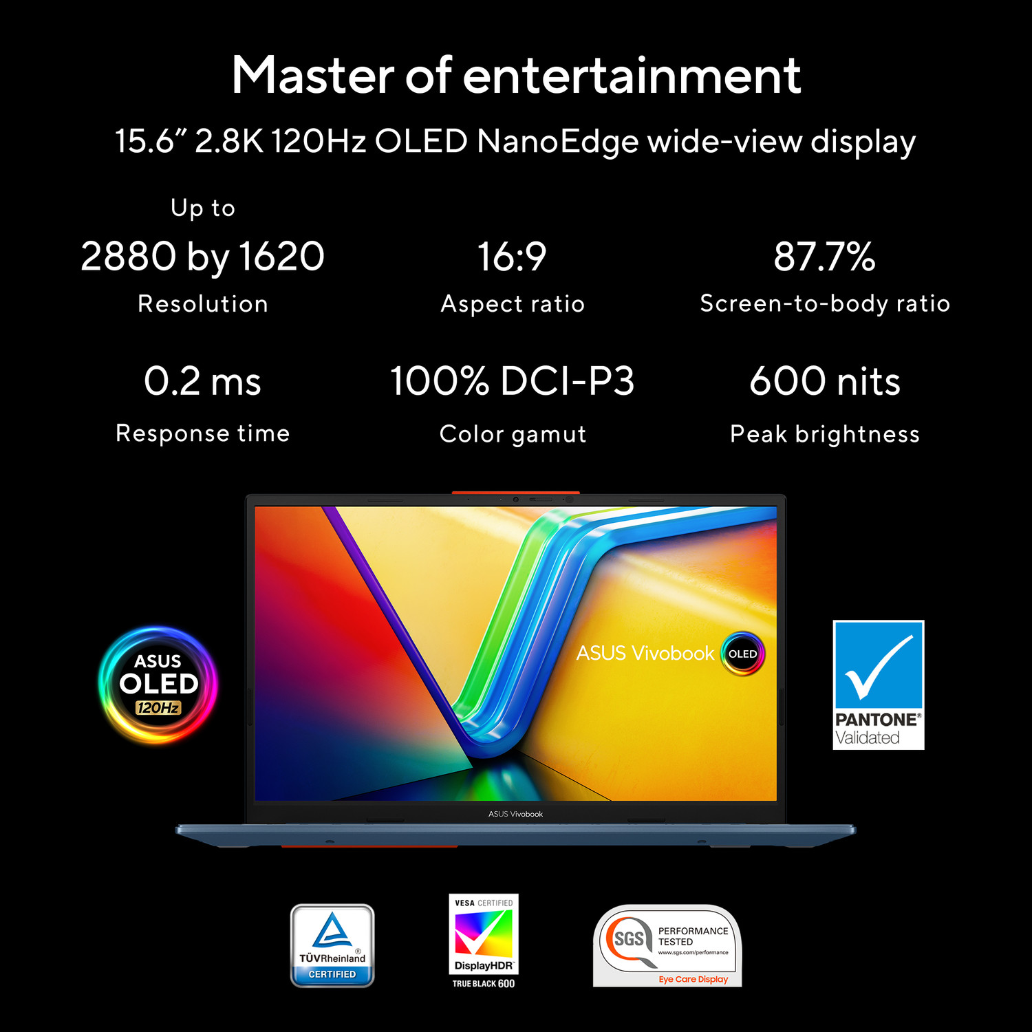 Image of ASUS Vivobook S 15 OLED Intel EVO H-Series Intel Core i7 13th Gen 13700H - (16 GB /512 GB SSD /Windows 11 Home) S5504VA-MA741WS Thin and Light Laptop