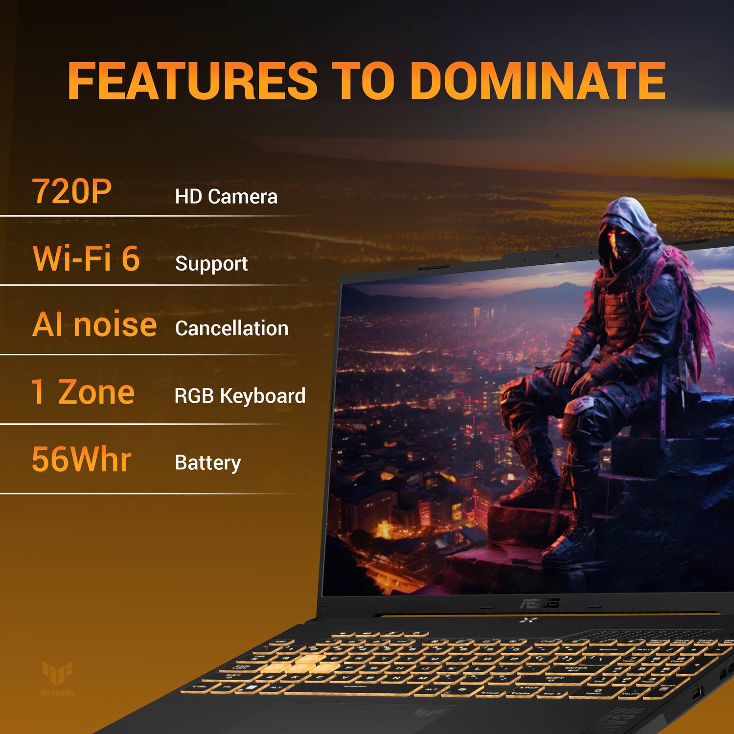 ASUS TUF Gaming A16 AMD Ryzen 7 7445HS - Image 4