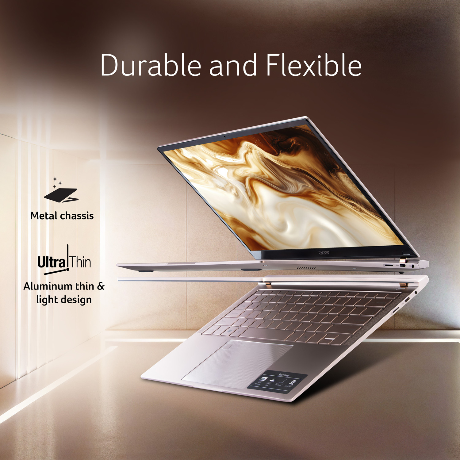 Image of Acer Swift Neo OLED AI PC Intel Core Ultra 5 115U - (16 GB /1 TB SSD /Windows 11 Home) SFN14-54H Thin and Light Laptop
