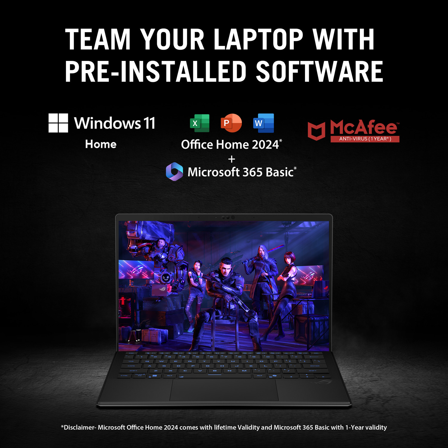 Image of ASUS ROG Flow Z13 (2025) with Office 2024 + M365 Basic* AMD Ryzen AI Max - (32 GB /1 TB SSD /Windows 11 Home /AMD Radeon Radeon /180 Hz) GZ302EA-RU420WS 2 in 1 Gaming Laptop