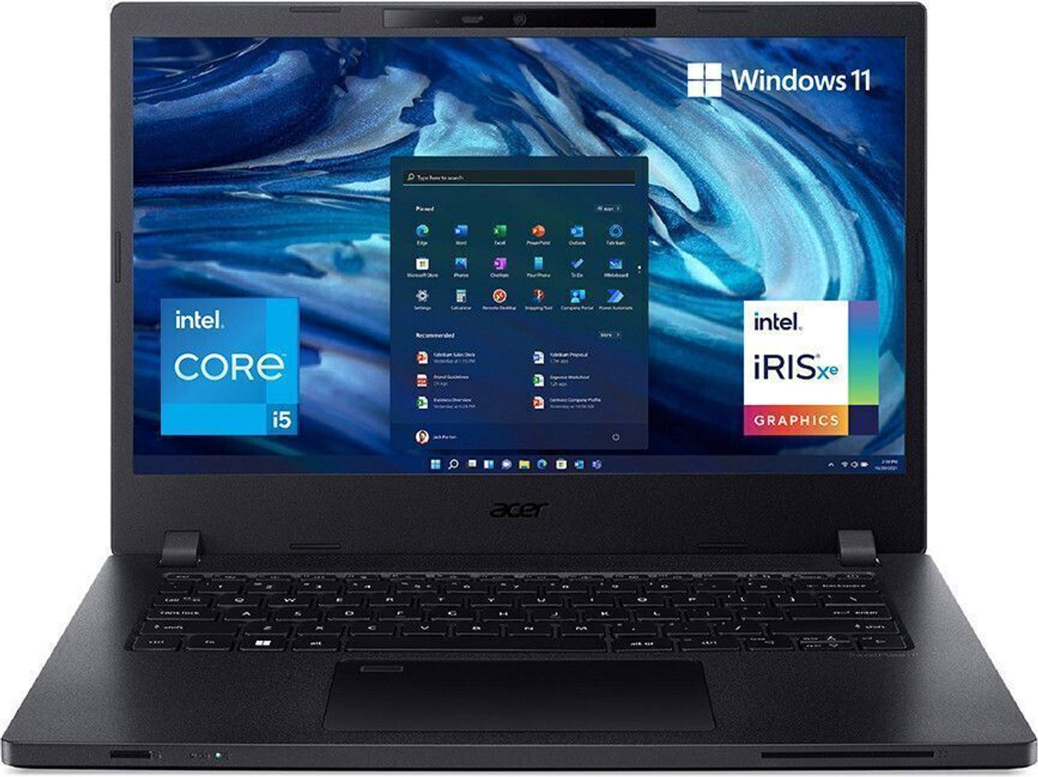 Image of Acer Travelmate Intel Core i5 12th Gen 1235U - (16 GB /512 GB SSD /Windows 11 Home) TMP214-54 Thin and Light Laptop