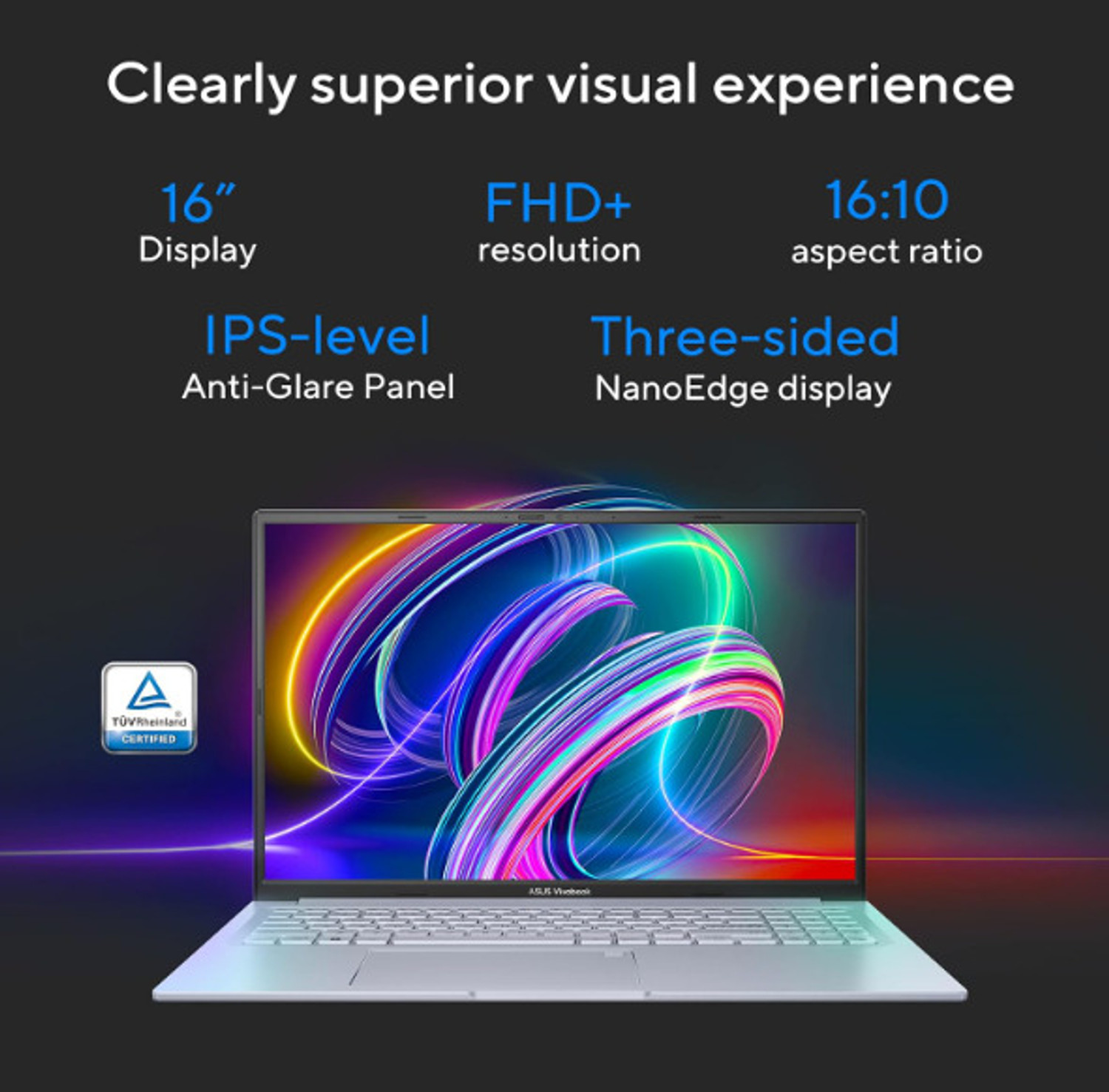 Image of ASUS Vivobook 16X (2026) for Creator with Office 2024 + M365 Basic, Intel Core i5 13th Gen 13420H - (16 GB /512 GB SSD /Windows 11 Home /4 GB Graphics /NVIDIA GeForce RTX 3050 /144 Hz) K3605VC-RP413WS Gaming Laptop