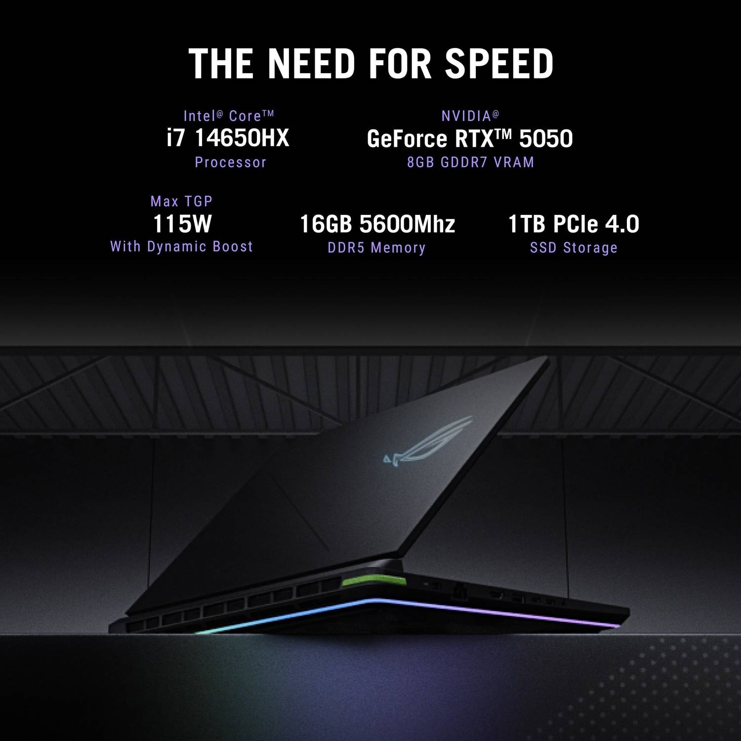 ASUS ROG Strix G16 2025 i7 14650HX 16GB 1TB SSD RTX 5050 - Image 3
