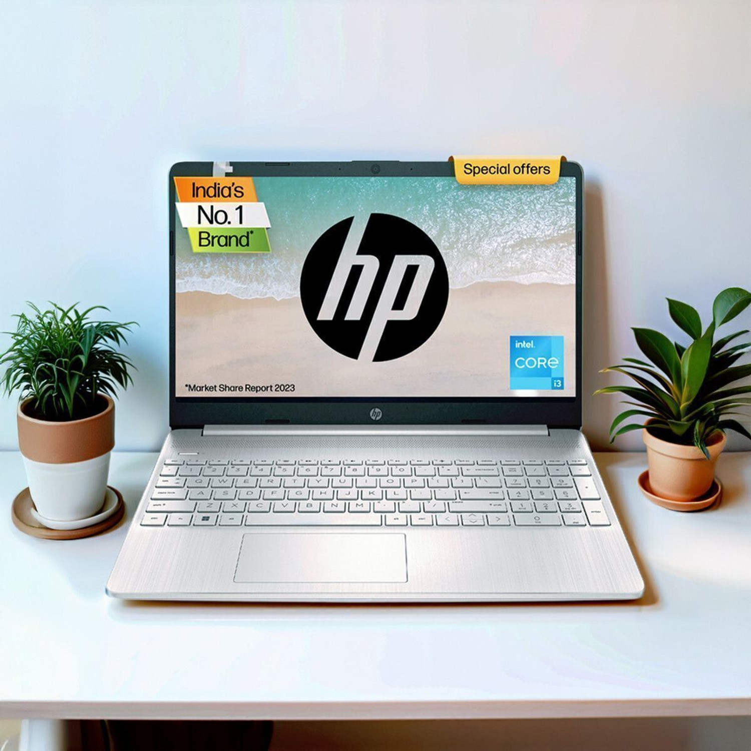 Image of HP 15s Intel Core i3 12th Gen 1215U - (8 GB /512 GB SSD /Windows 11 Home) 15-fd0752TU /15s-fy5003TU Thin and Light Laptop