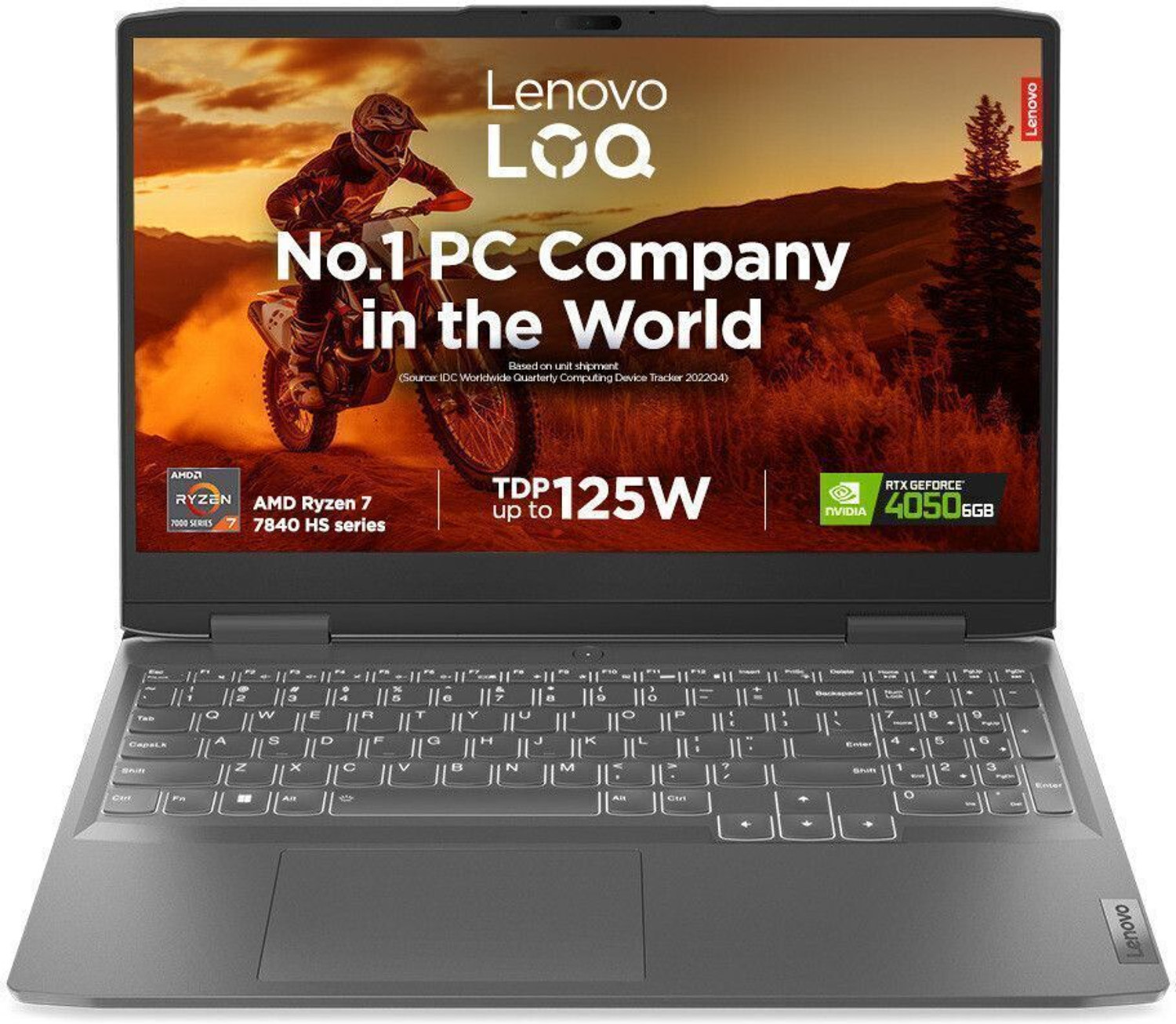 Image of Lenovo LOQ AI Powered AMD Ryzen 7 Octa Core 7840HS - (16 GB /512 GB SSD /Windows 11 Home /8 GB Graphics /NVIDIA GeForce RTX 4060) LAQ 15APH8D2 Gaming Laptop