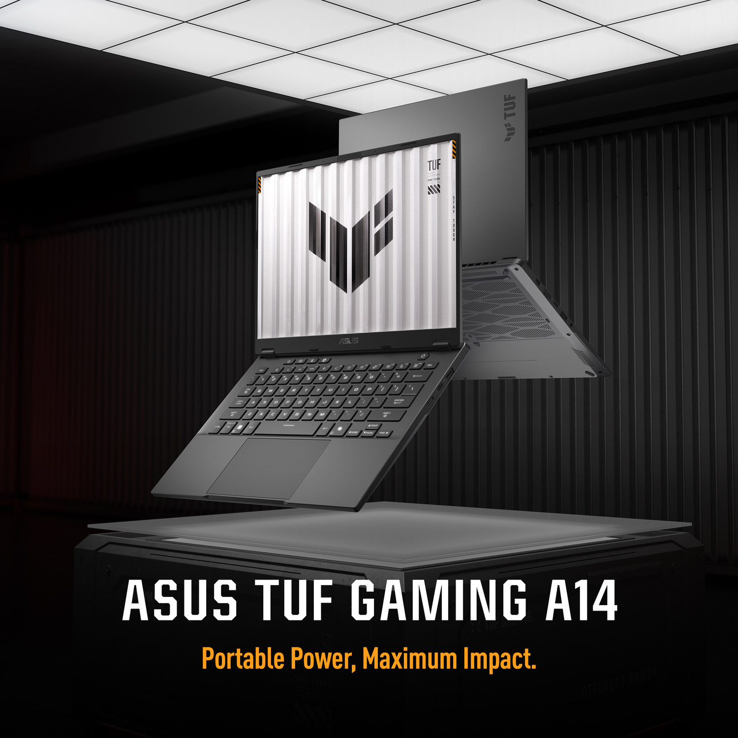 Image of ASUS TUF Gaming A14 (2026) with Office 2024 + M365 Basic, AI PC NPU upto 50TOPS AMD Ryzen AI Max+ - (32 GB /1 TB SSD /Windows 11 Home /AMD Radeon 8060S /165 Hz) FA401EA-RG020WS Gaming Laptop