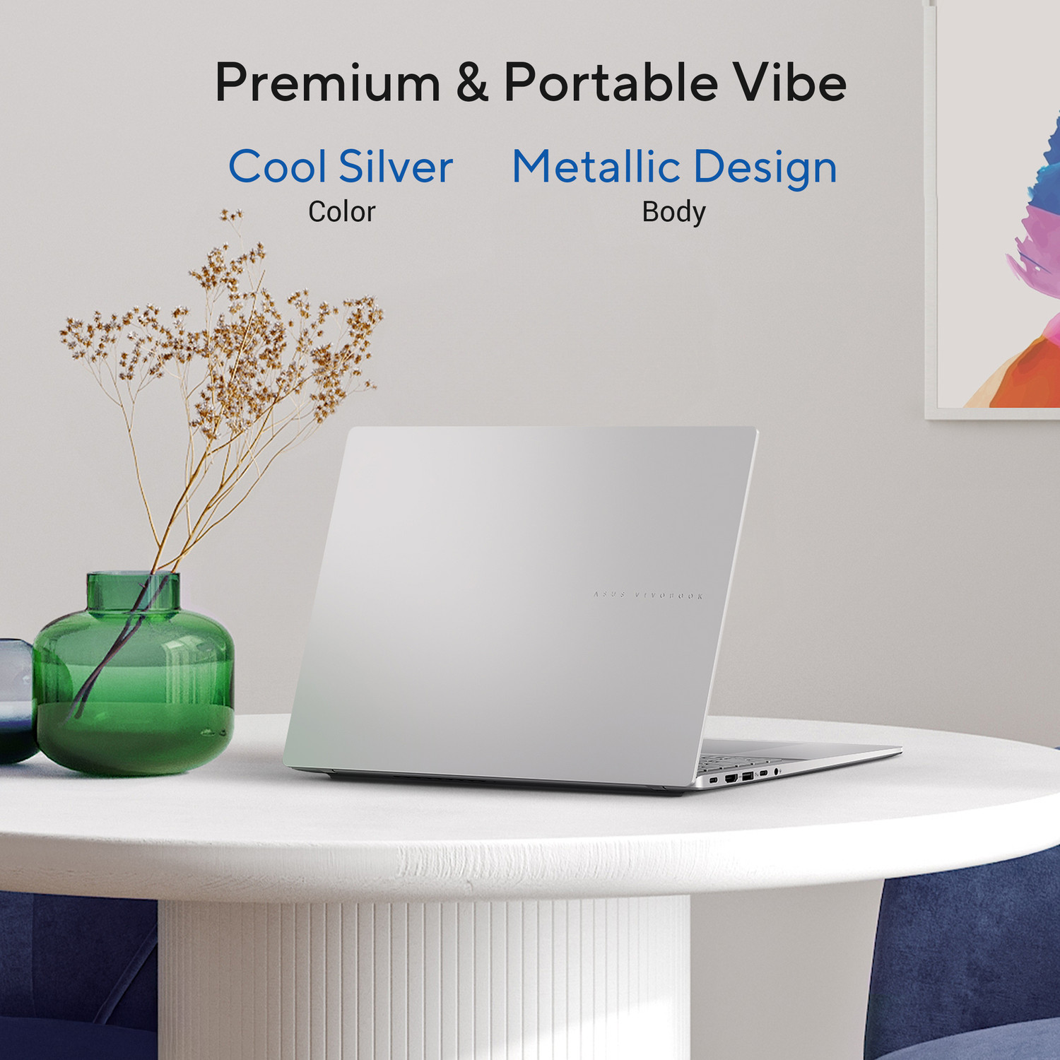 Image of ASUS Vivobook S16 (2026) with Metallic Design, Gaming Grade CPU AMD Ryzen 5 220 - (16 GB /512 GB SSD /Windows 11 Home) M3607HA-RP219WS Thin and Light Laptop