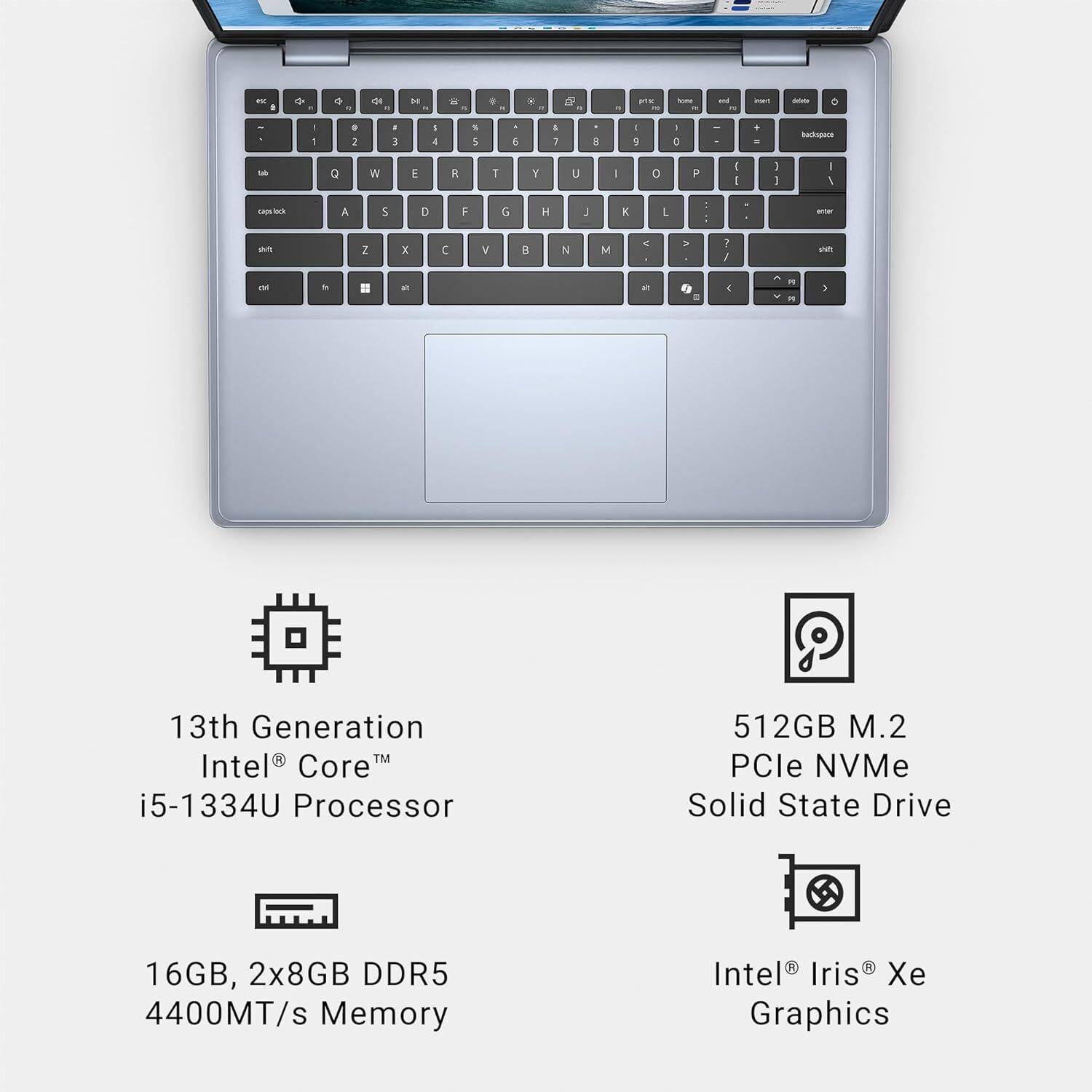 DELL Inspiron 14 Intel Core i5 13th Gen 1334U - (16 GB/512 GB SSD