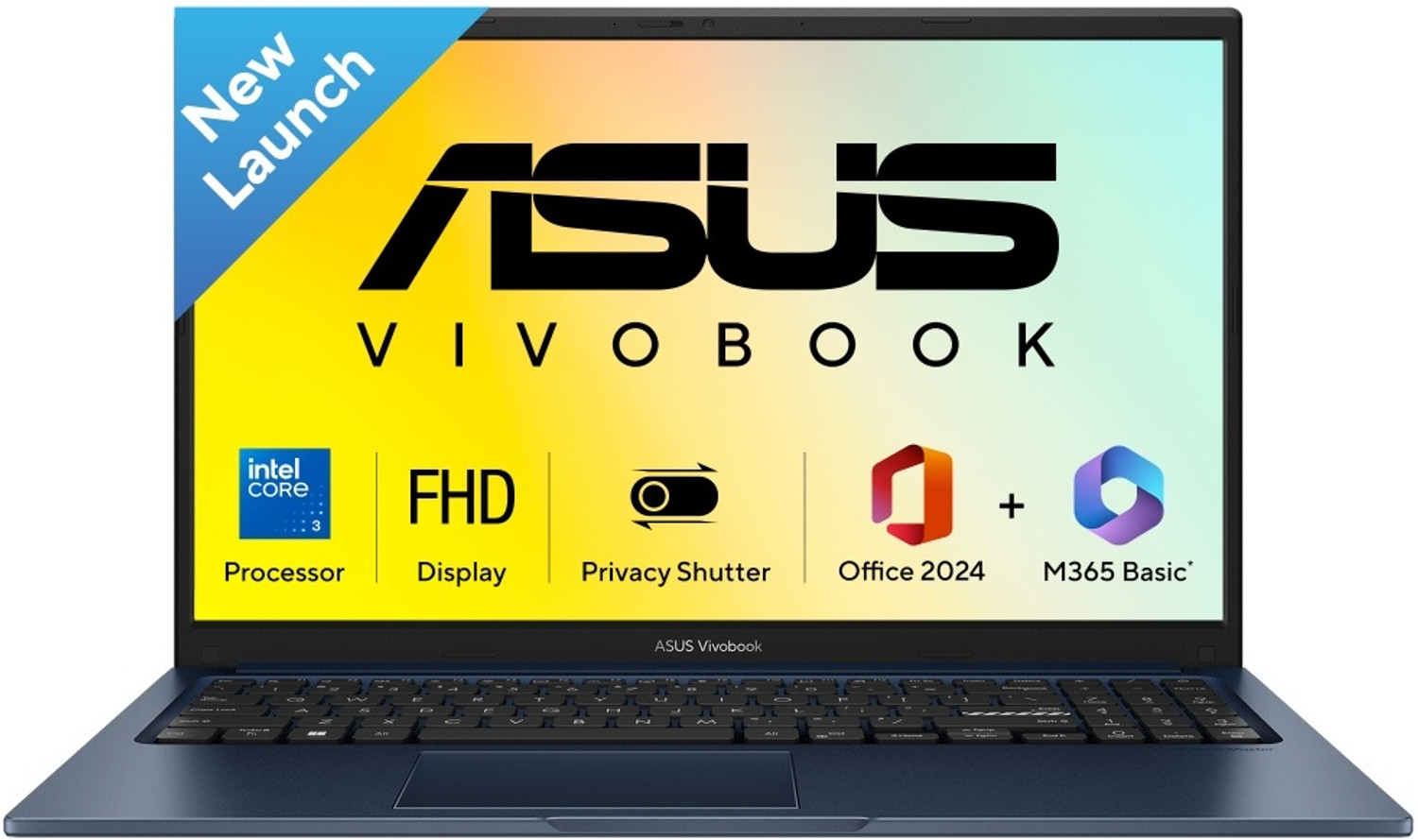 Image of ASUS Vivobook 15 (2026) Intel Core 3 100U - (8 GB /512 GB SSD /Windows 11 Home) X1504VAP-IN006WS Thin and Light Laptop