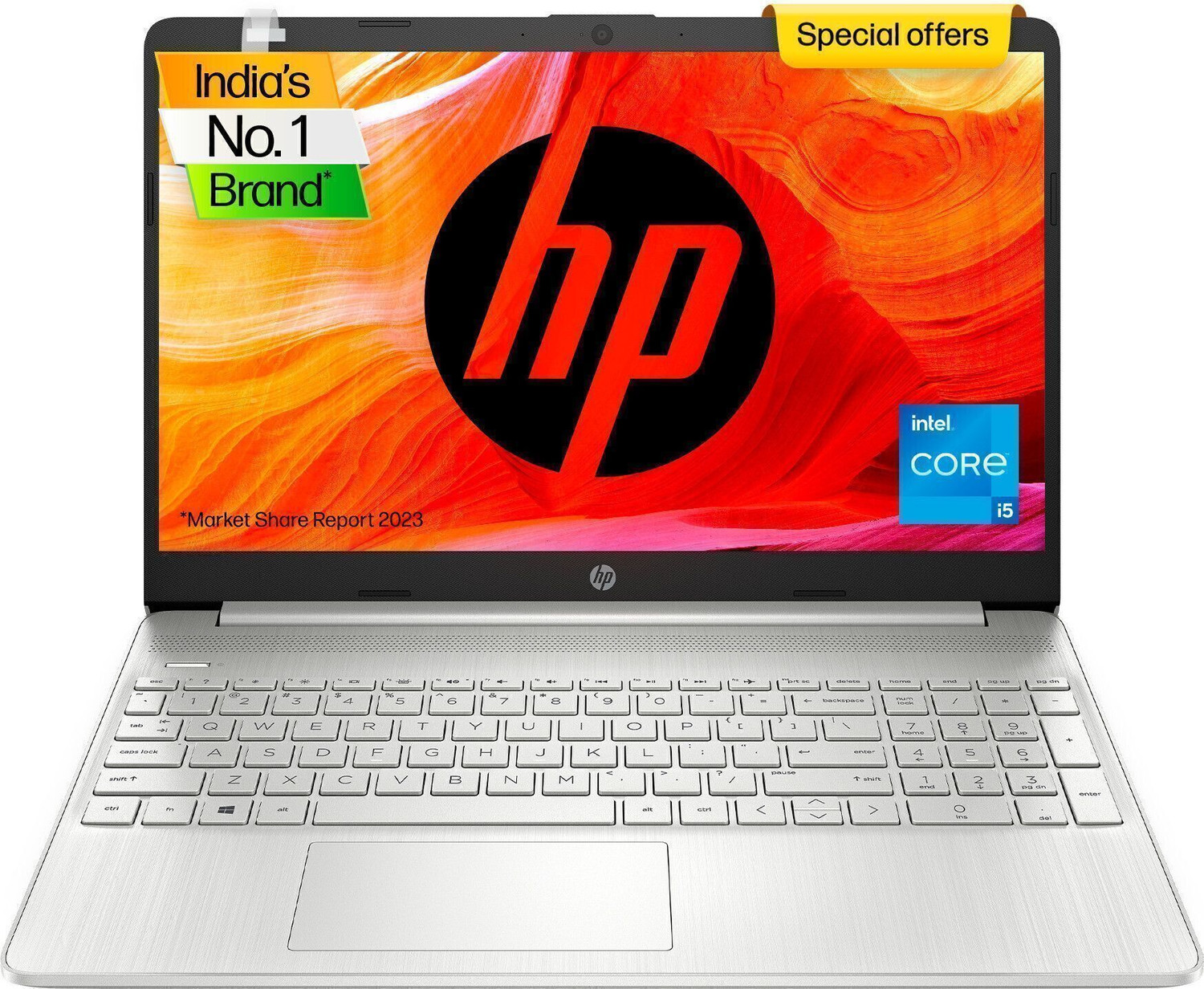 Image of HP Intel Core i5 12th Gen 1235U - (16 GB /512 GB SSD /Windows 11 Home) 15s- fr5011TU Thin and Light Laptop