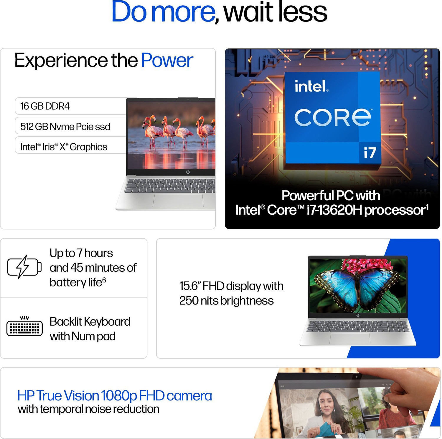 Image of HP Intel Core i7 13th Gen 13620H - (16 GB /512 GB SSD /Windows 11 Home) 15-fr0046TU Thin and Light Laptop