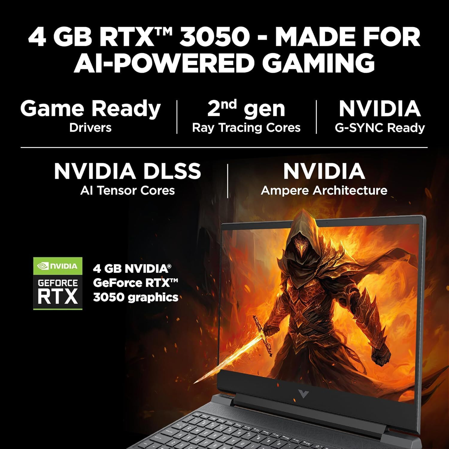 Image of HP Victus Gaming 15-With Backlit Intel Core i7 12th Gen - (16 GB /1 TB SSD /Windows 11 Home /4 GB Graphics /NVIDIA GeForce RTX NVIDIA GeForce RTX 3050) FA0187TX Gaming Laptop