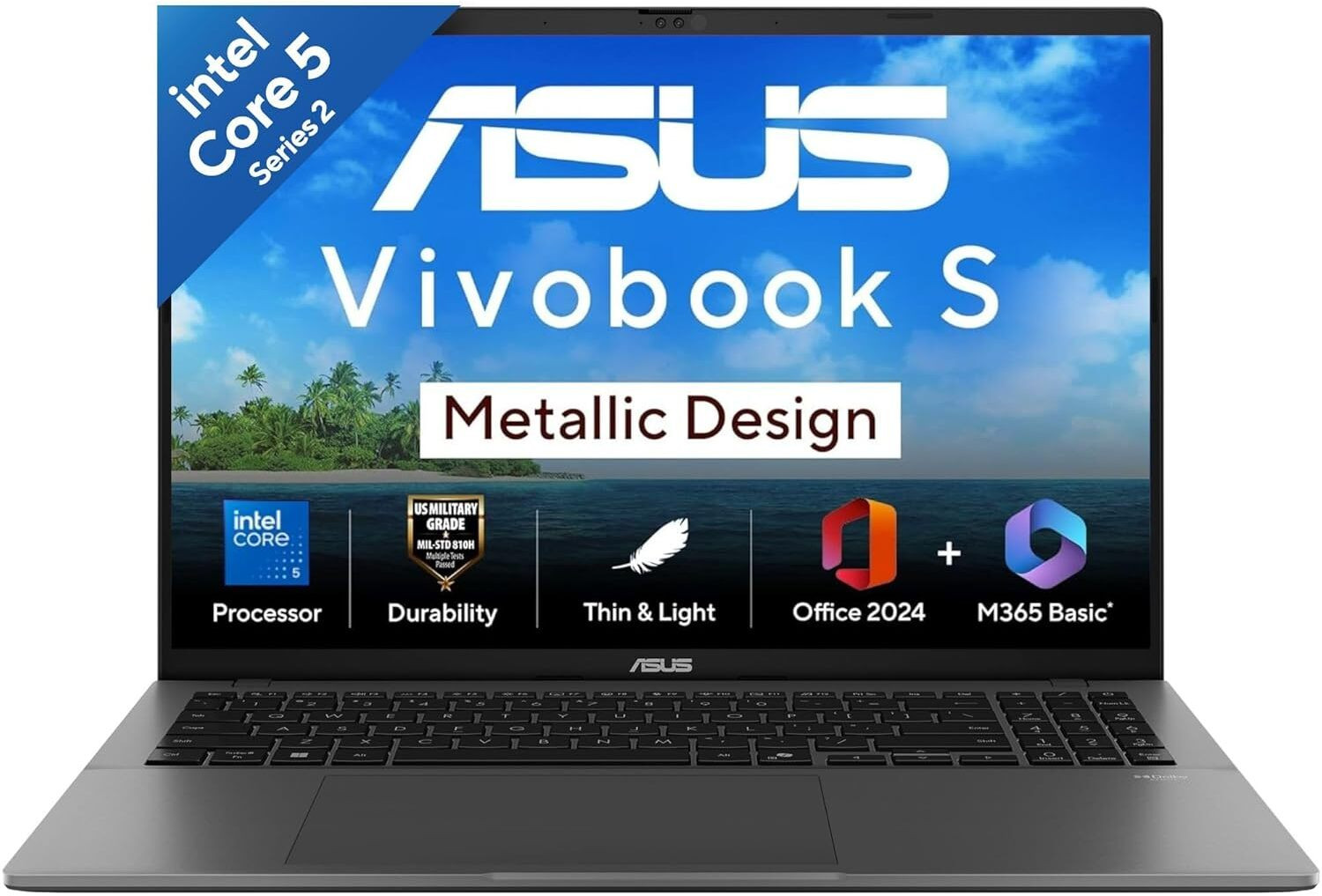 Image of ASUS ASUS Vivobook 16 Intel Core 5 14th Gen 210H - (16 GB /512 GB SSD /Windows 11 Home) S3607VA-RP113WS Laptop