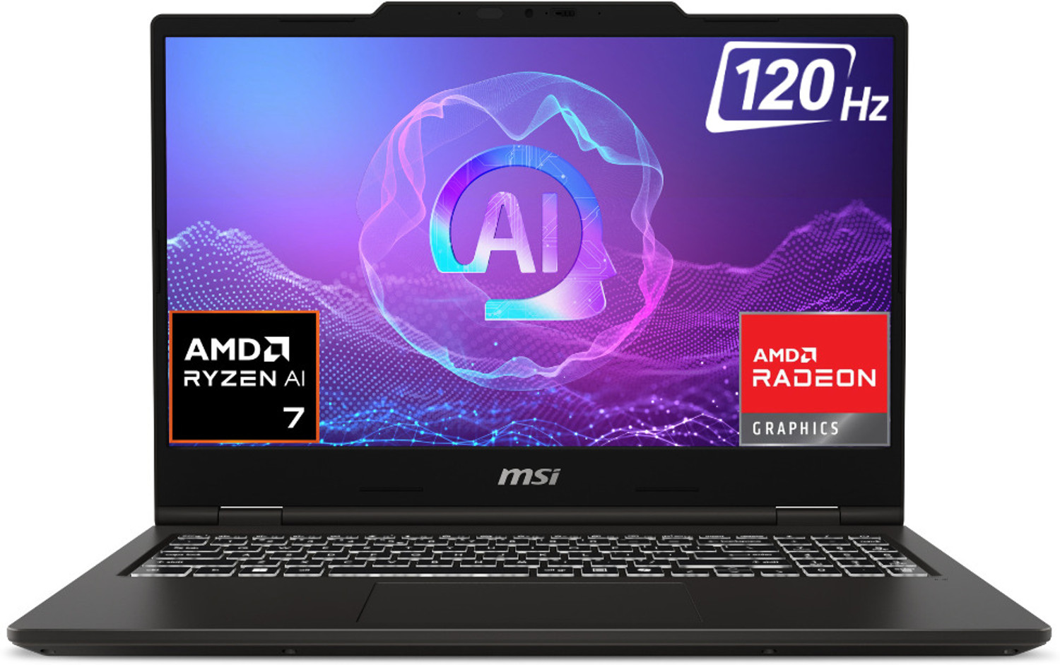 Image of MSI Venture A16 AI+ AMD Ryzen 7 Octa Core - (16 GB /1 TB SSD /Windows 11 Home) Venture A16 AI+ A3HMG-037IN Laptop
